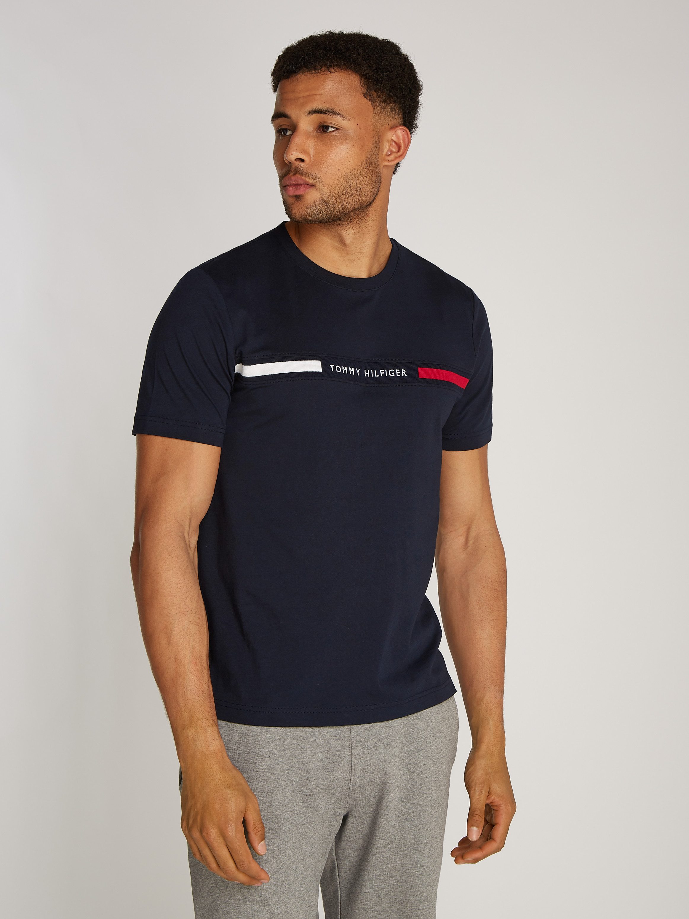 Tommy Hilfiger T-Shirt HILFIGER CHEST INSERT günstig online kaufen