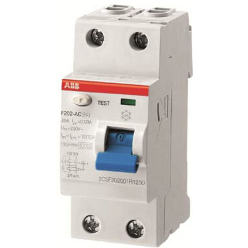 ABB Sicherheitsrelais ABB 2CSF202199R1250 F202 A-25/0,03 110V FI-Schutzschalter A 2polig