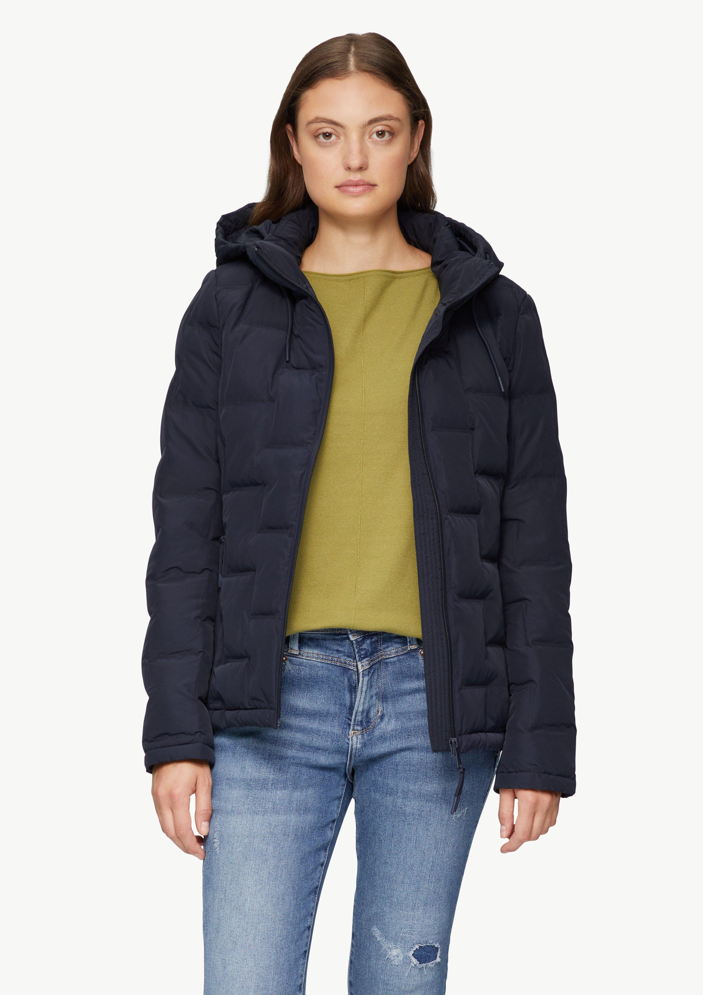 Funktionsjacke Leicht wattierte Jacke im Fabricmix mit Prägung