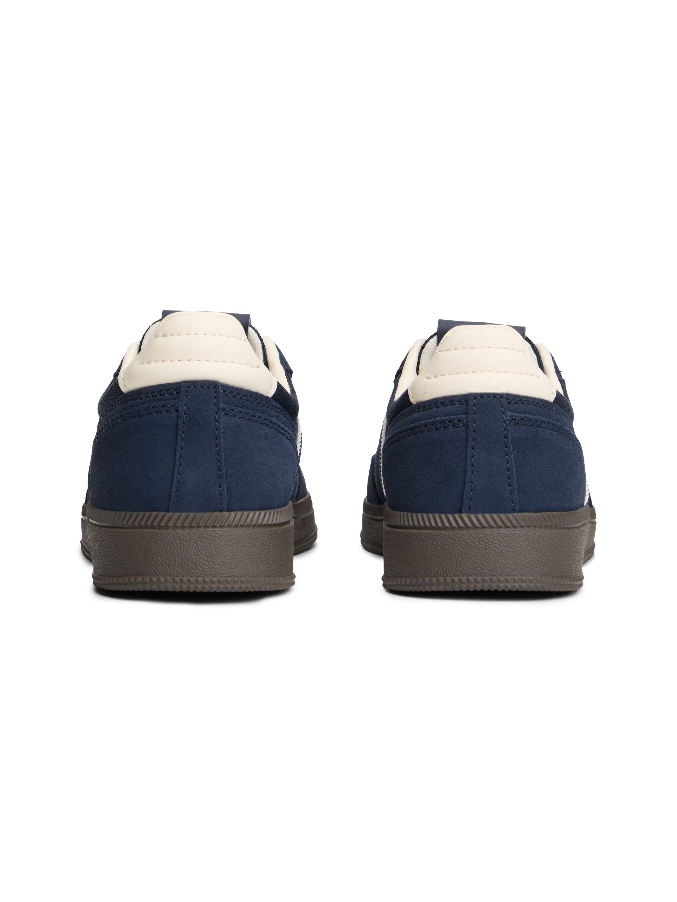 Tommy Jeans THE GREENWICH EDGE SUEDE Plateausneaker Freizeitschuh, Halbschuh, Schnürschuh mit gepolstertem Schaftrand