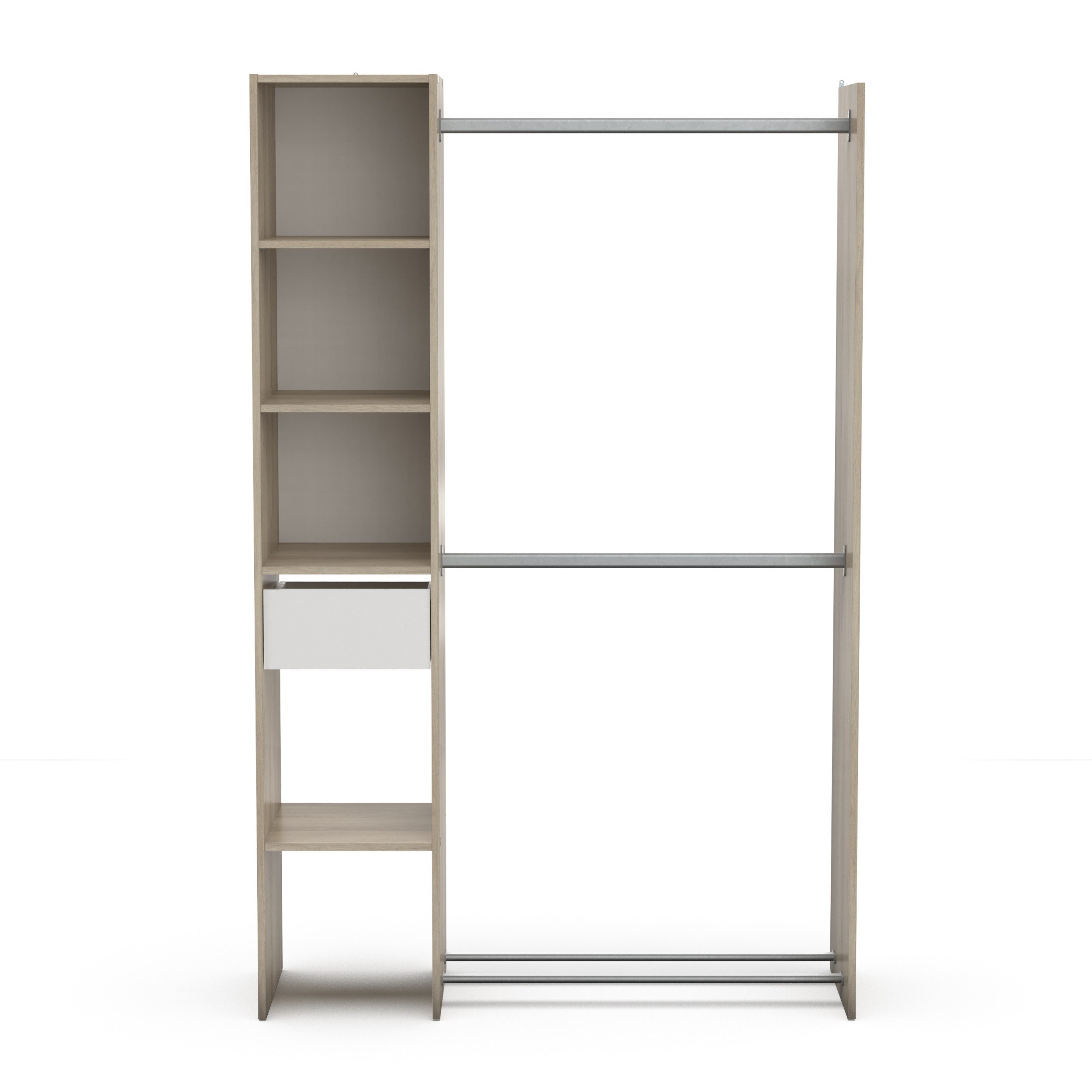 habeig Kleiderschrank KLEIDERSCHRANK BEGEHBAR #6000 (Schwarz) günstig online kaufen