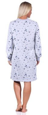 Normann Nachthemd Damen Frottee Nachthemd mit Bündchen - auch in Übergrößen