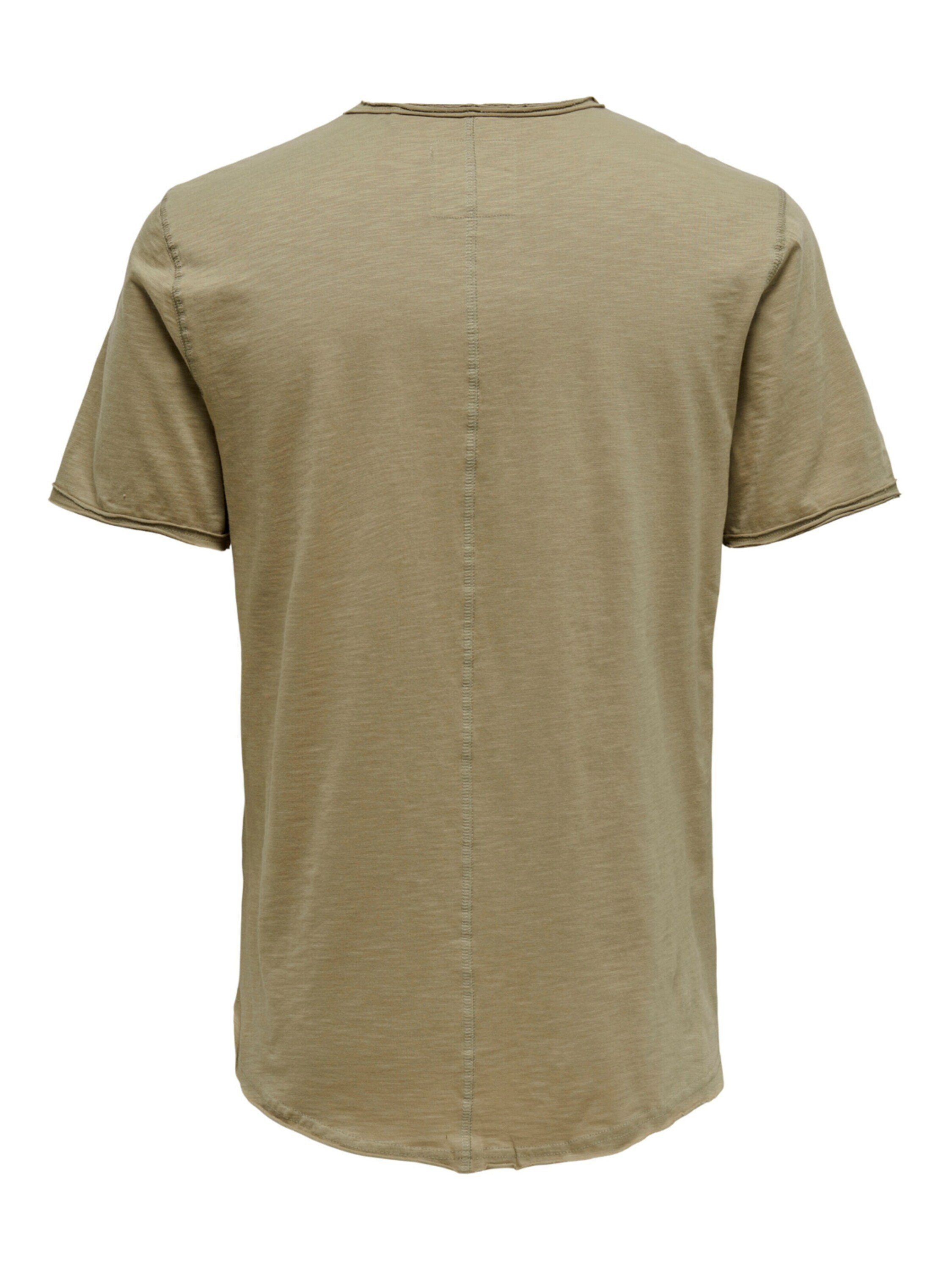Only & Sons Herren Rundhals T-Shirt ONSBENNE LONGY - Regular Fit günstig online kaufen