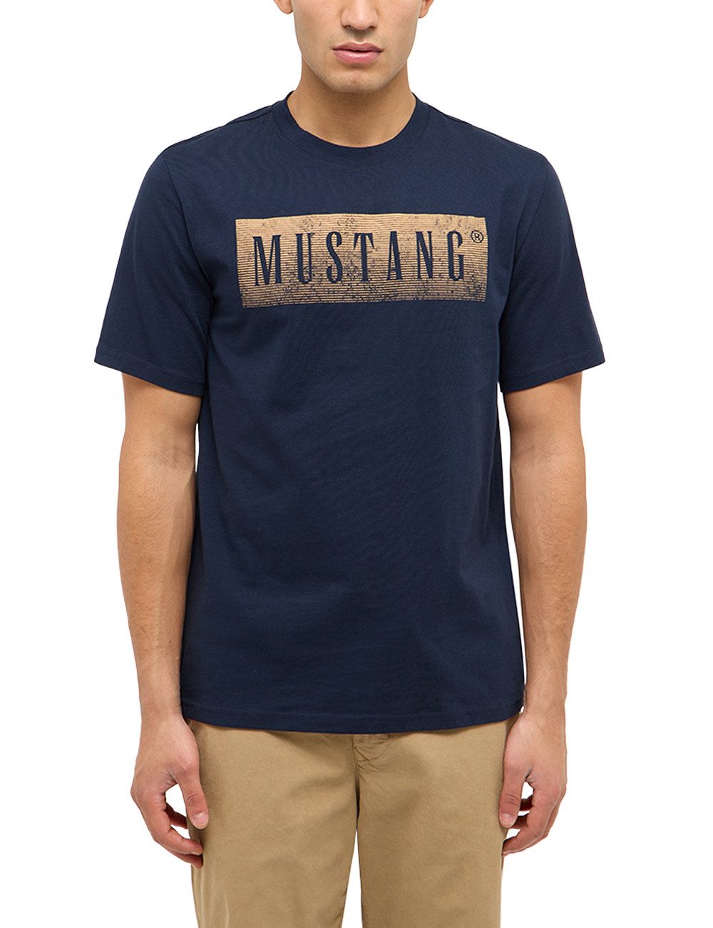 MUSTANG T-Shirt MU-Austin Block Logo Regular fit