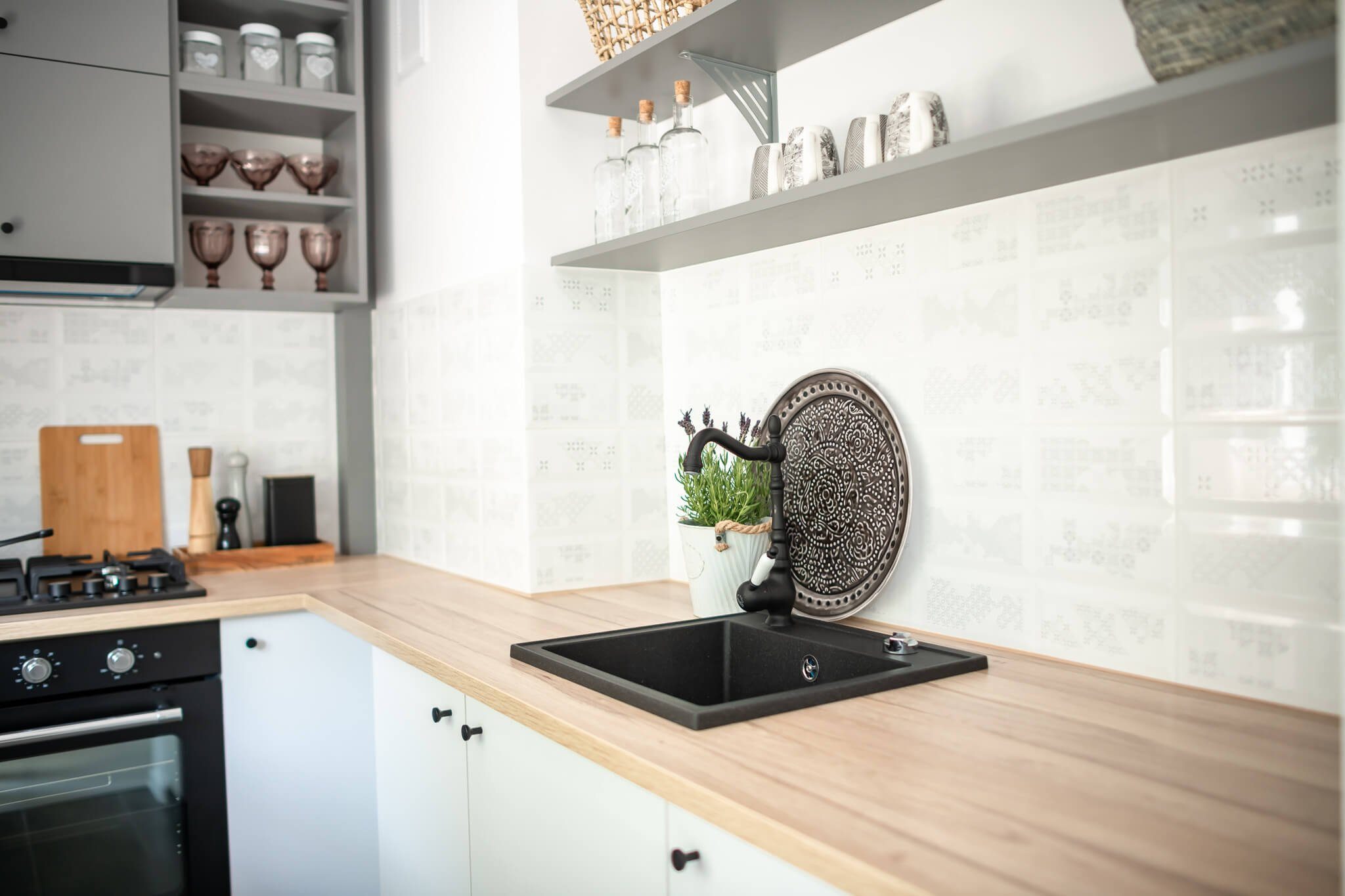 Schwarz EVORA Küche Küchenarmatur in Mischbatterie KOLMAN für Wasserhahn