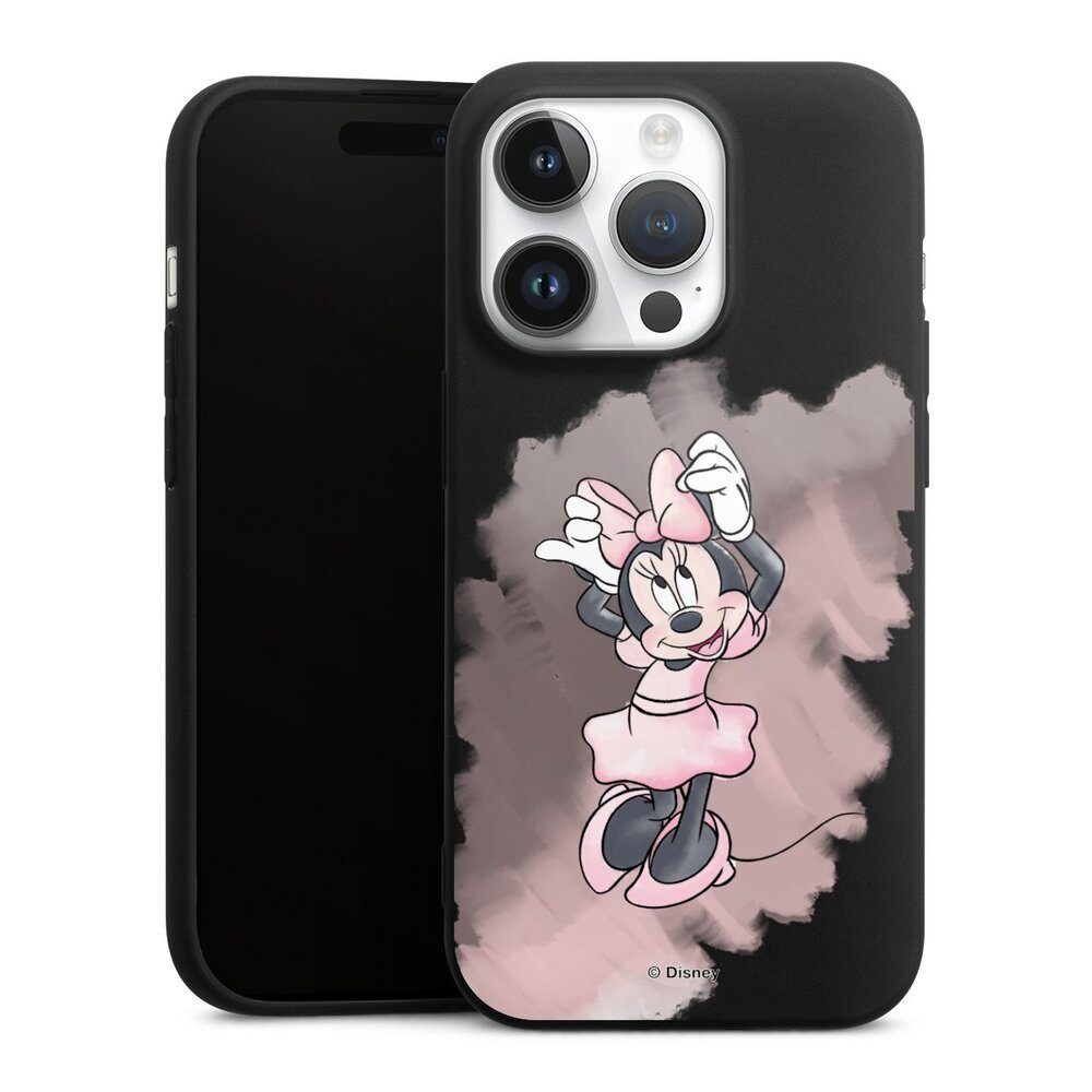 DeinDesign Handyhülle Mickey & Minnie Mouse Disney Motiv ohne Hintergrund, Apple iPhone 14 Pro Silikon Hülle Premium Case Handy Schutzhülle