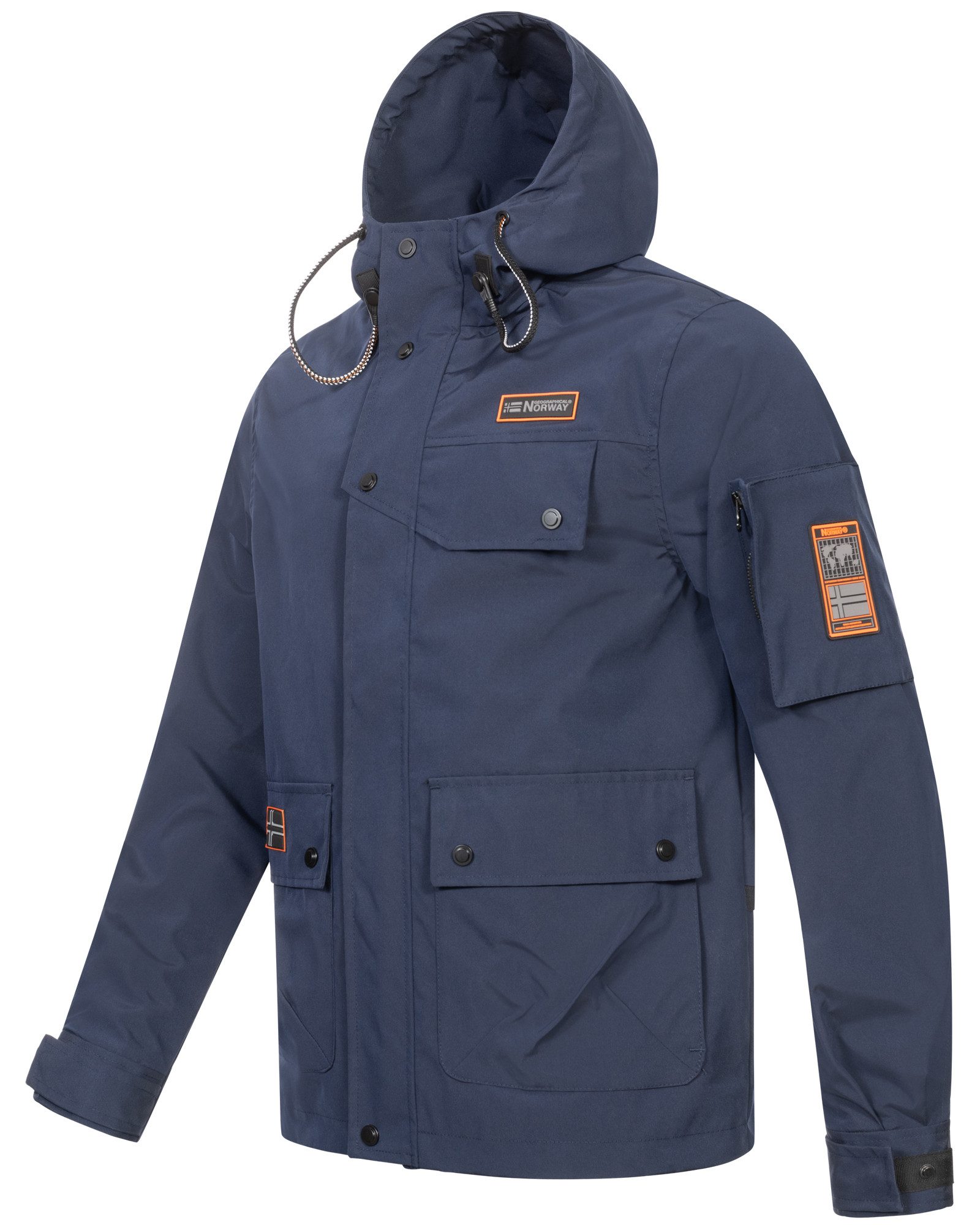 Geographical Norway Regenjacke Übergangsjacke Herbst Jacke Windbreaker Regenjacke Outdoor Kapuze