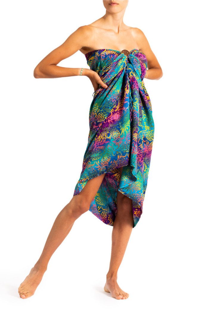 PANASIAM Pareo Sarong Wachsbatik schwarz-weiß aus günstig online kaufen