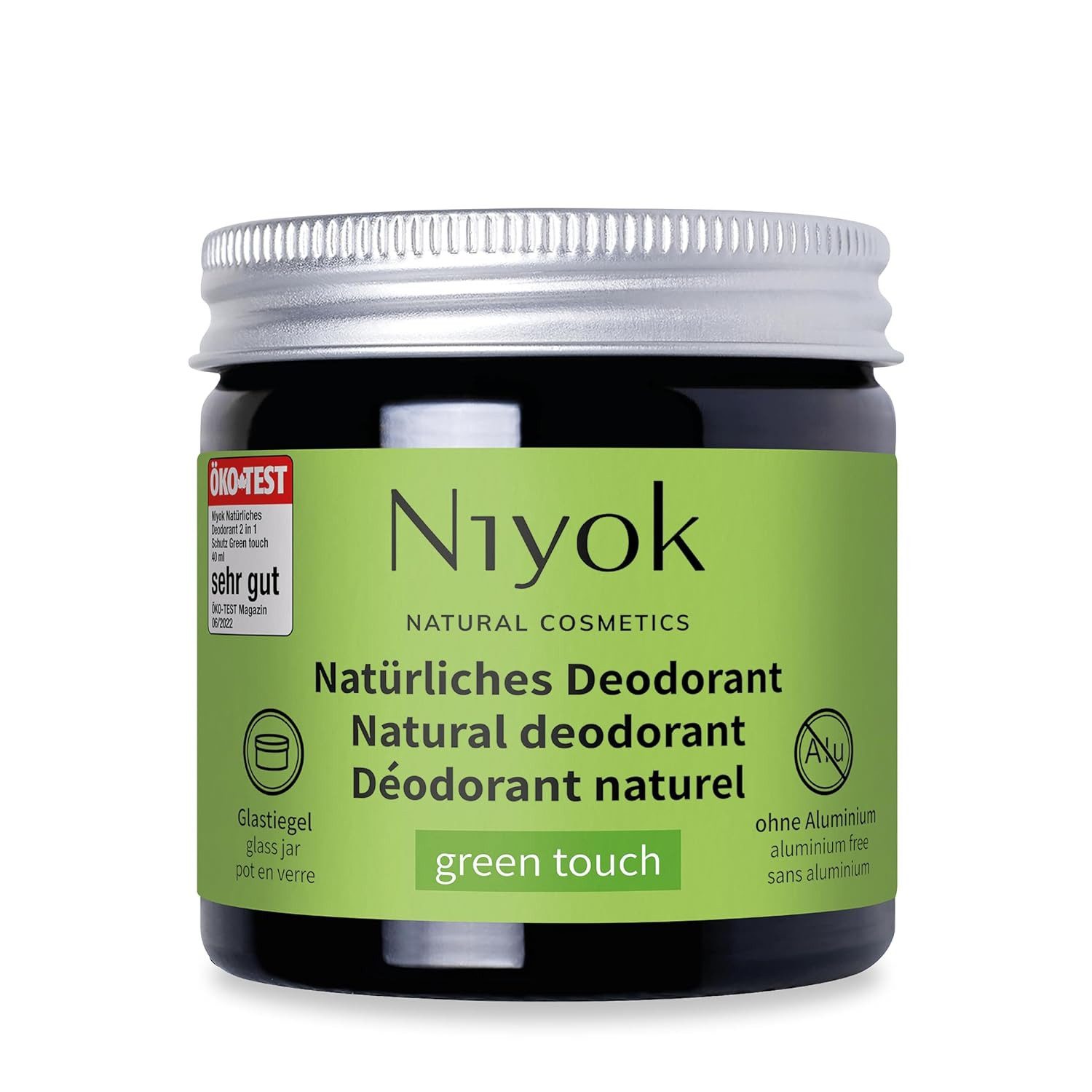 Niyok Deo-Creme Niyok Natural Cosmetics Deocreme 2 in 1 Green Touch 40 ml