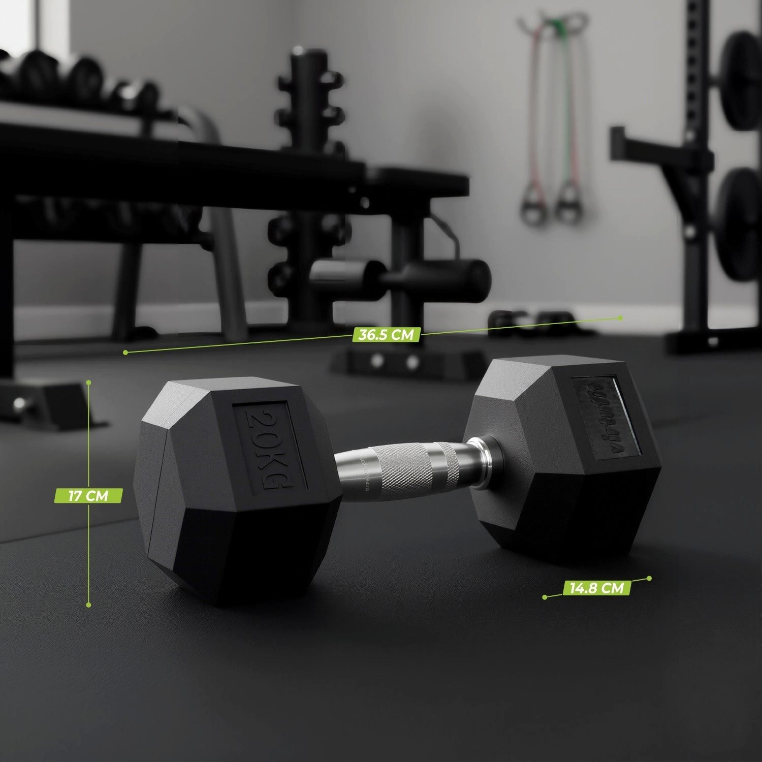 VirtuFit Kompakthantel VirtuFit Hexa Kurzhantel Pro Set 2 x 20 kg