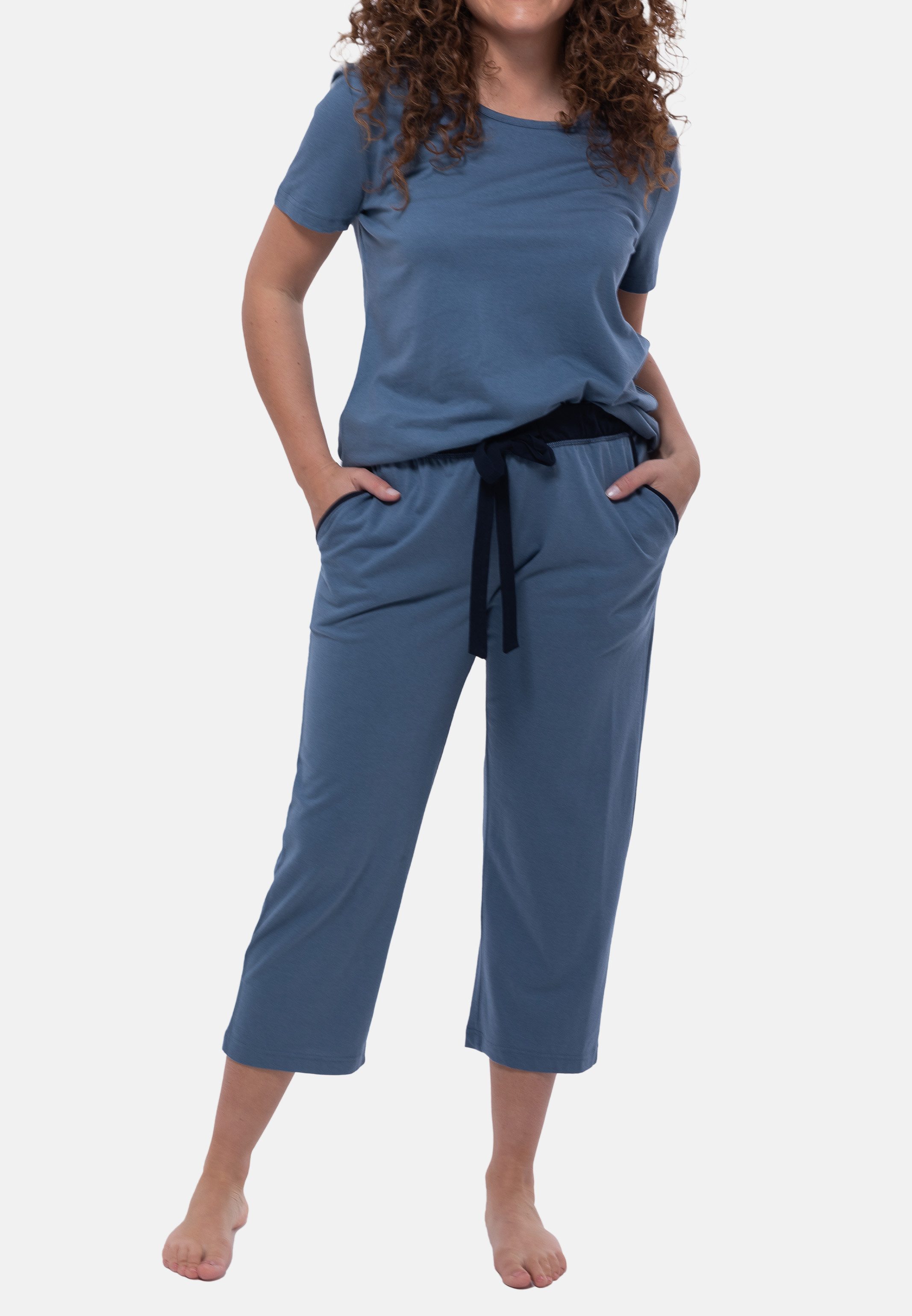 Ammann Pyjama Night & Home (Set, 2 tlg) Schlafanzug - Baumwolle - Atmungsaktiv