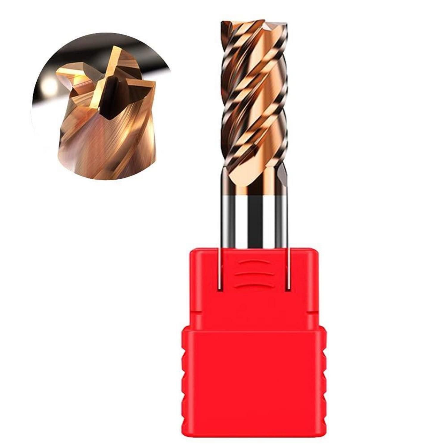LuxusKollektion Schaftfräser VHM Fräser 12mm AlTiN 4 Schneiden HRC55