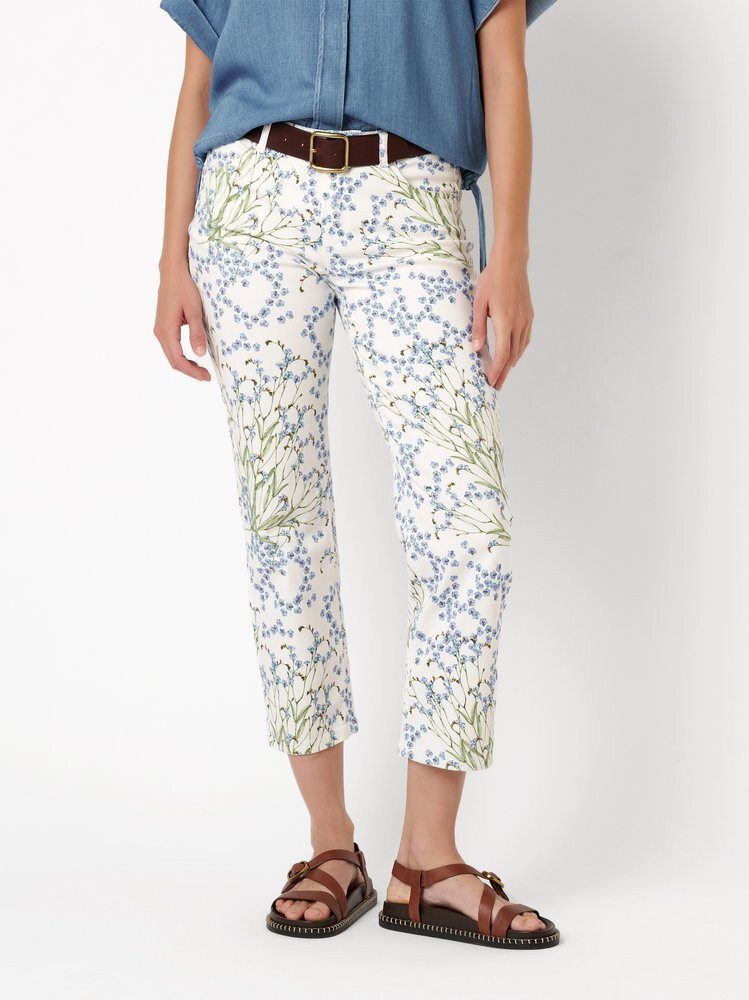 TONI Straight-Jeans Ella 7/8 mit Blütenprint