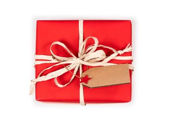 Star Geschenkpapier, Geschenkpapier einfarbig 70cm x 2m Rolle Rot glänzend