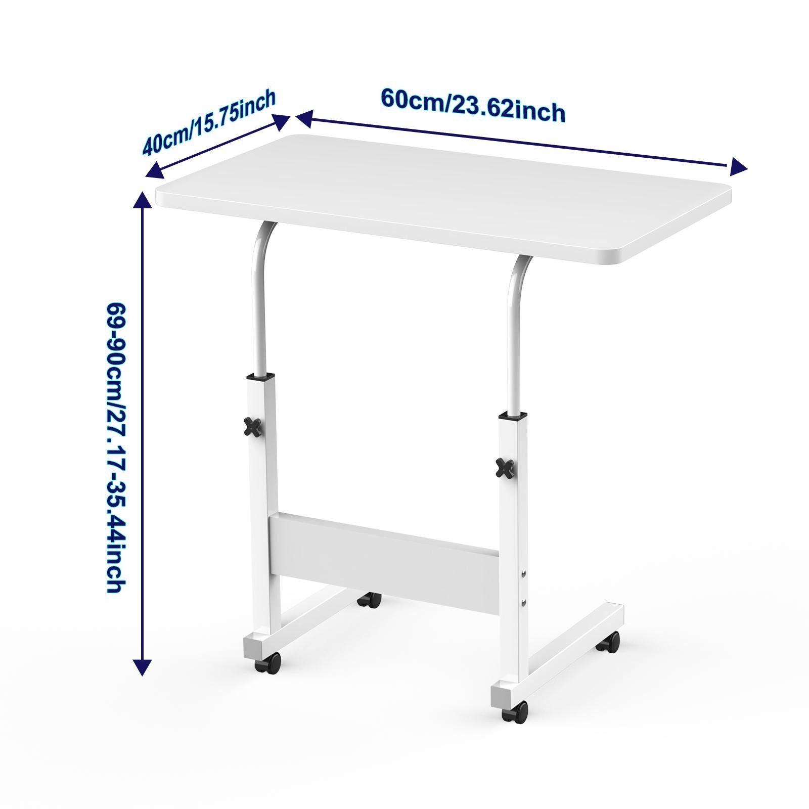 JEOBEST Computertisch Beistelltisch Höhenverstellbar (69-90cm) Laptoptisch günstig online kaufen