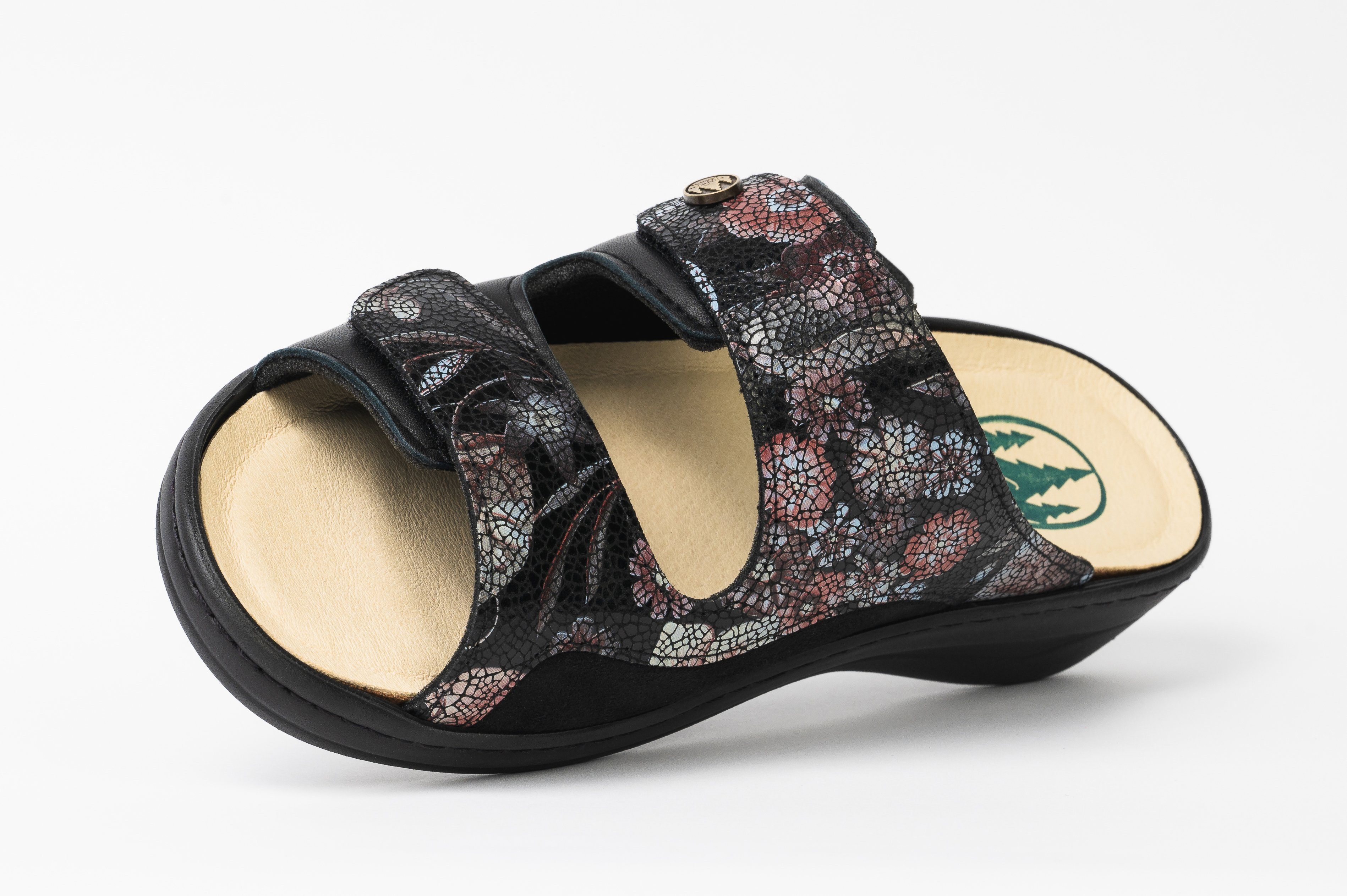 Franken-Schuhe Art. 250 Damen Pantolette (mit loser Einlage und STRETCH geeignet bei Hallux Valgus, Weite "K) Made in Germany