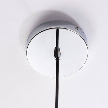 Lindby Hängeleuchte Nael, dimmbar, Leuchtmittel nicht inklusive, Vintage, Metall, chrom, 1 flammig, E27, Deckenlampe, Esstischlampe