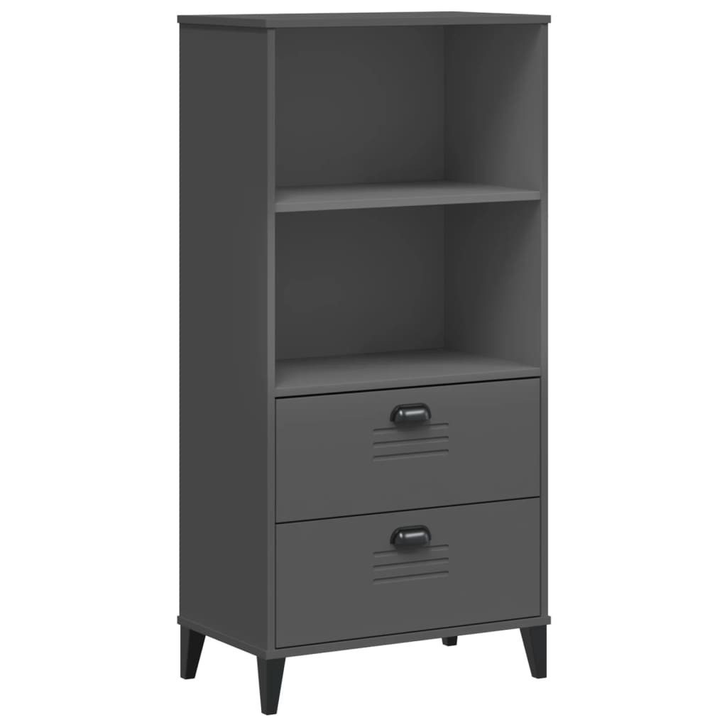 vidaXL Bücherregal Bücherschrank VIKEN Anthrazit 60x35x123 cm Holzwerkstoff, 1-tlg.