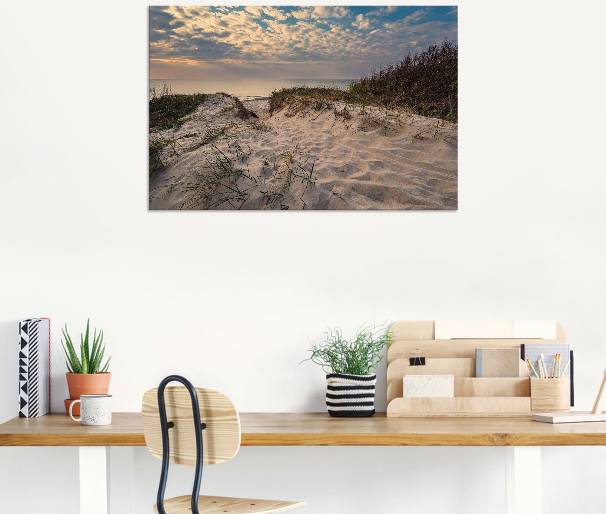 Artland Wandbild »Strand an Küste der Ostsee Graal Müritz«, Küstenbilder (1 Stück), in vielen Größen & Produktarten - Alubild / Outdoorbild für den Außenbereich, Leinwandbild, Poster, Wandaufkleber / Wandtattoo auch für Badezimmer geeignet-kaufen