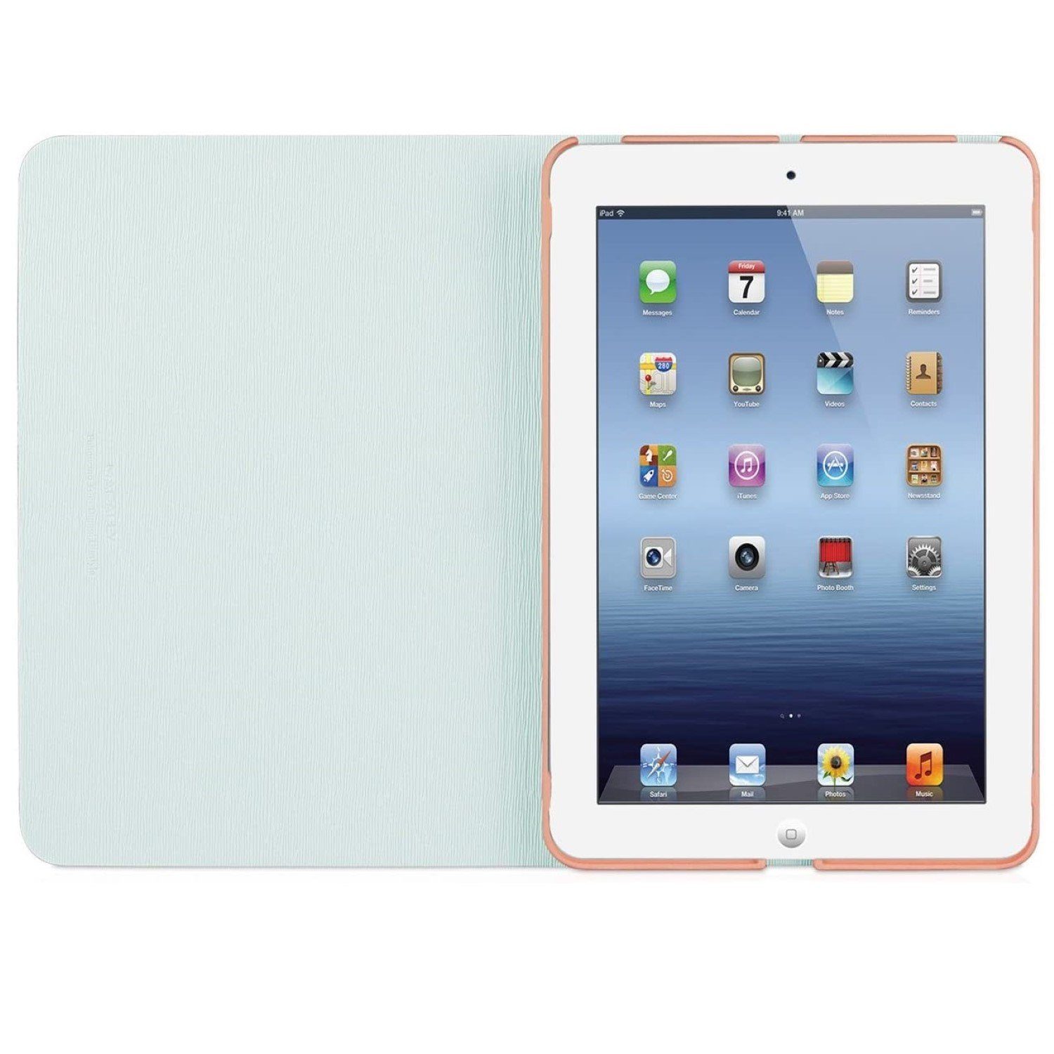 Macally Tablet-Hülle Klapp-Tasche Cover Ständer Schutz-Hülle Rosa, Smart Folio für Apple iPad mini 1 2 3 Gen, Stand-Funktion, leicht