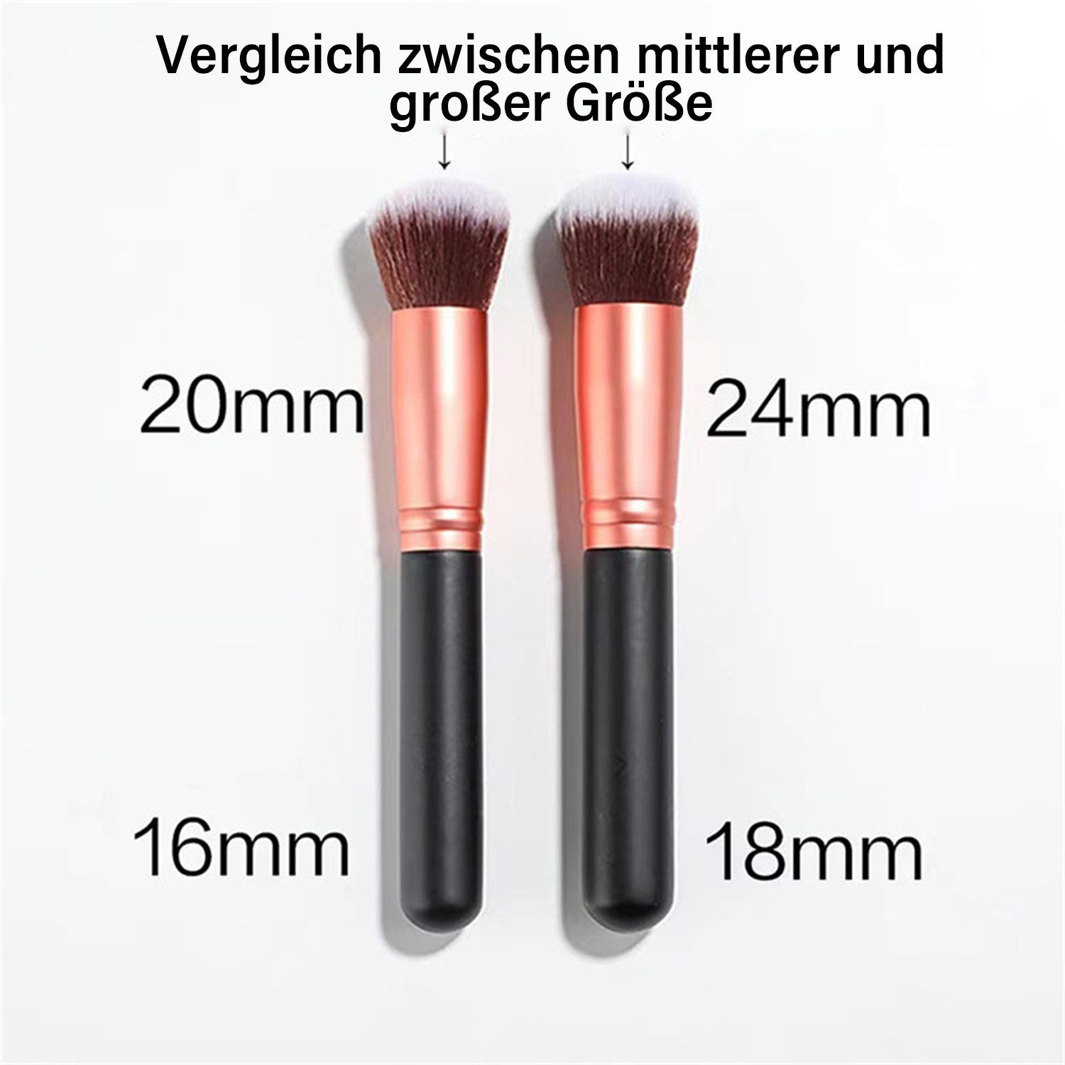 MOPUEA Kosmetikpinsel-Set 16-St. Schminkpinsel Set Make-up Pinsel Premium Kosmetikpinsel, 16 tlg., für Foundation Concealer Lidschatten Rouge Puder Augen professionell