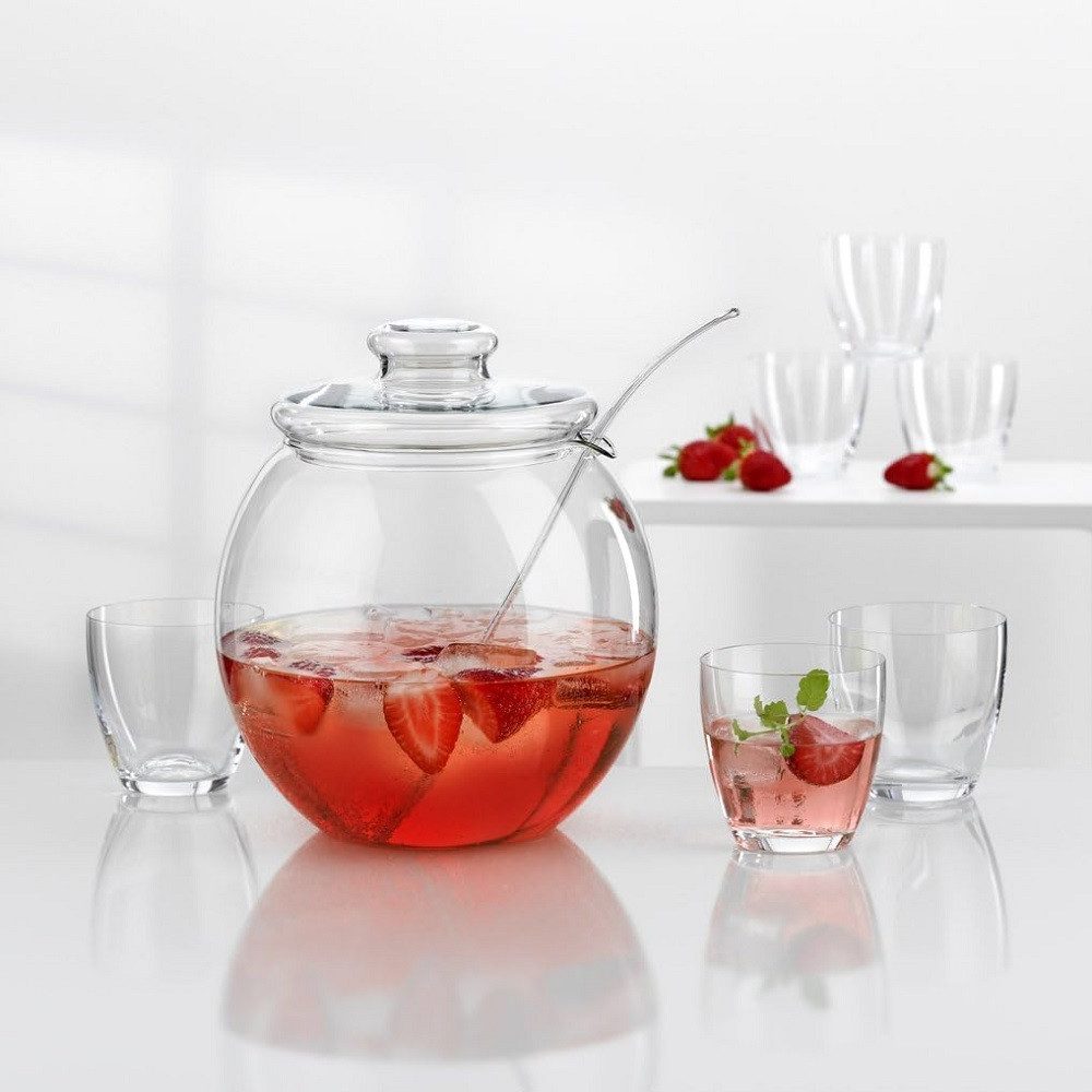 Bohemia Cristal Bowle-Set Bohemia Crystal "Libera" Bowle-Set 9-tlg. (Packung)