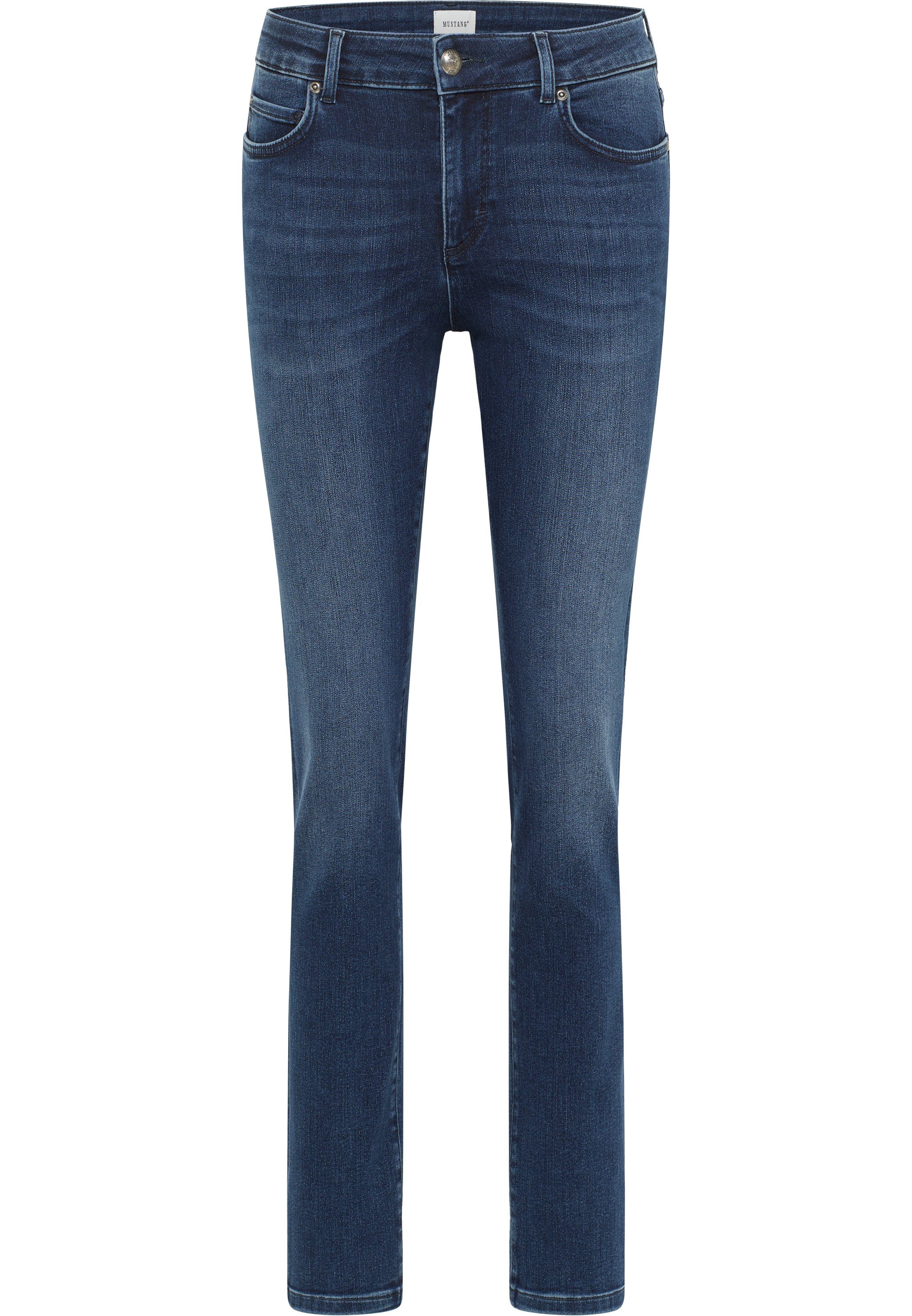 Relaxed Slim-fit-Jeans MUSTANG Style Slim Crosby dunkelblau-5000804