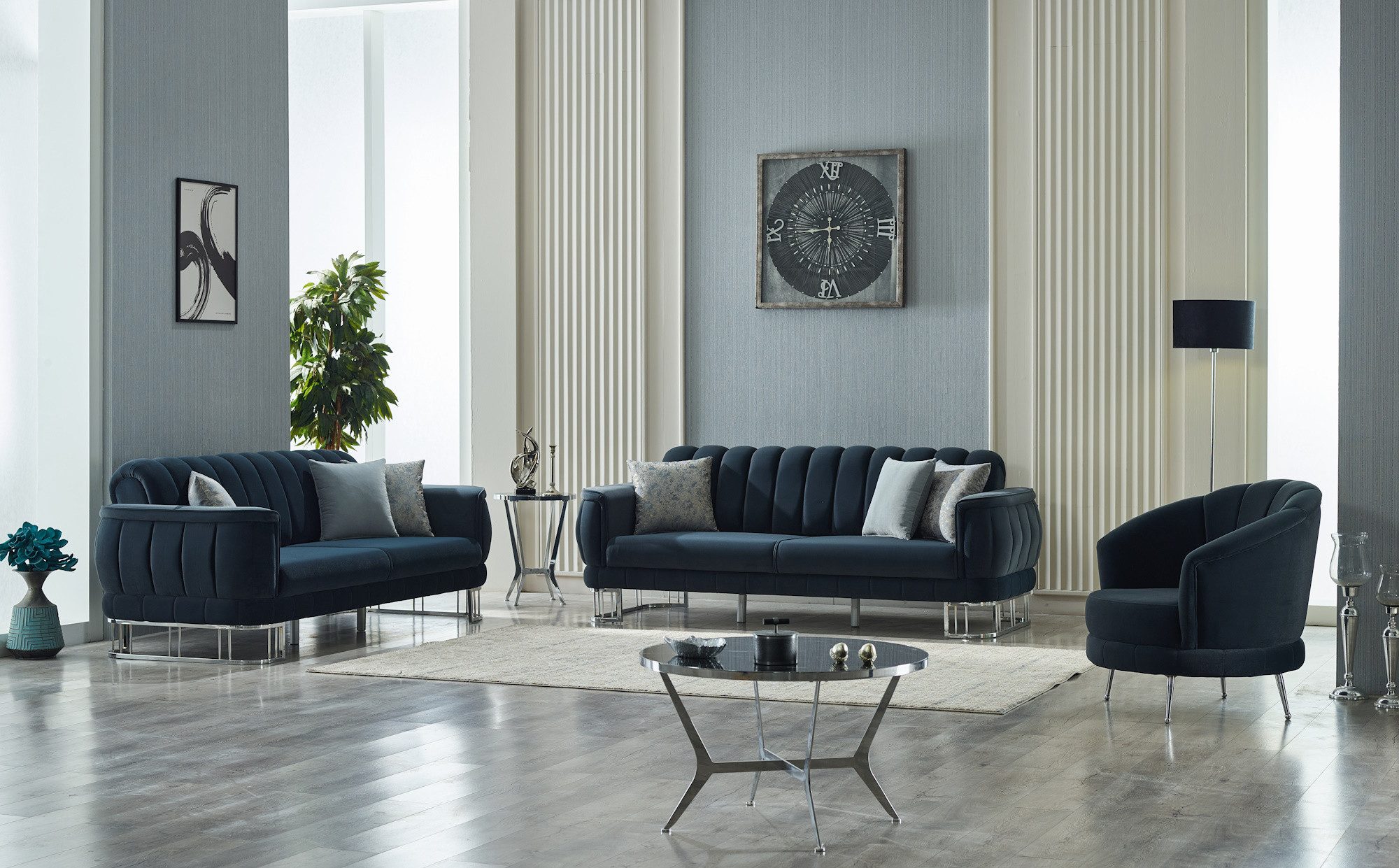 Villa Möbel Polstergarnitur Apollon, (Set, 3-tlg), günstig online kaufen