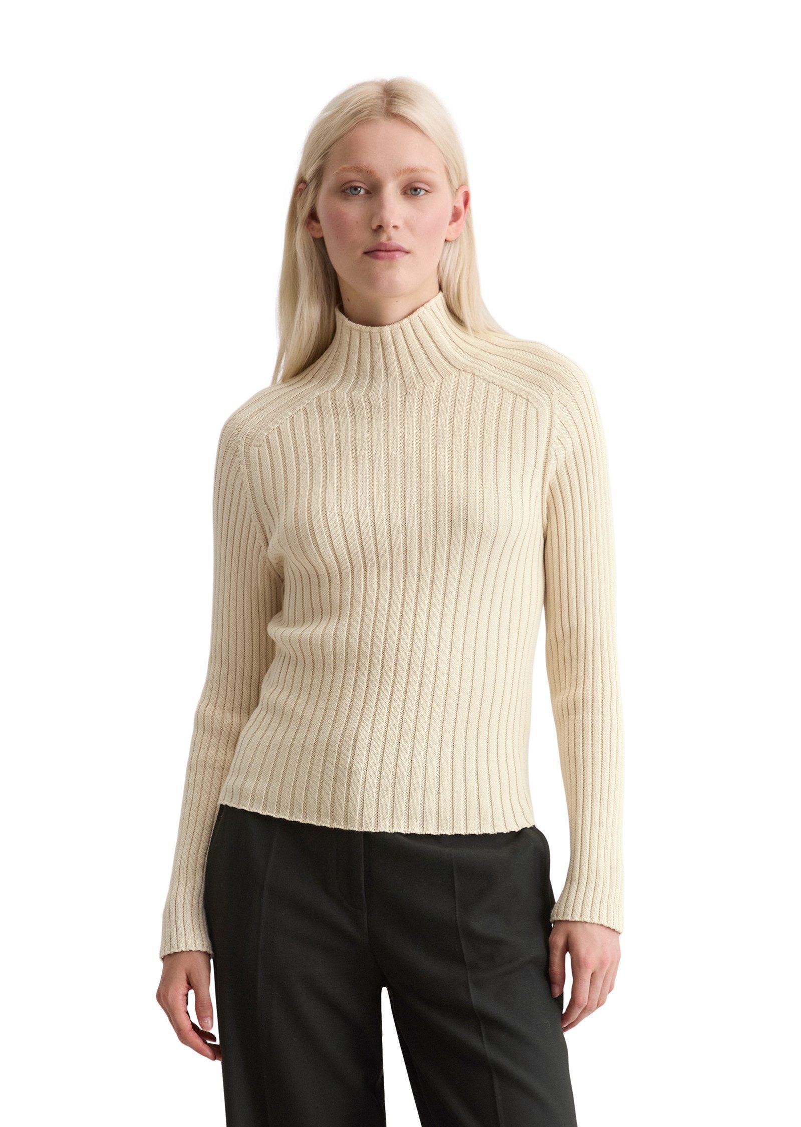 Marc O'Polo Stehkragenpullover aus Heavy Weight Cotton