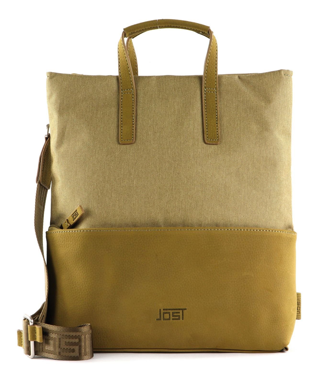 Jost Rucksack Bergen + Leather Khaki