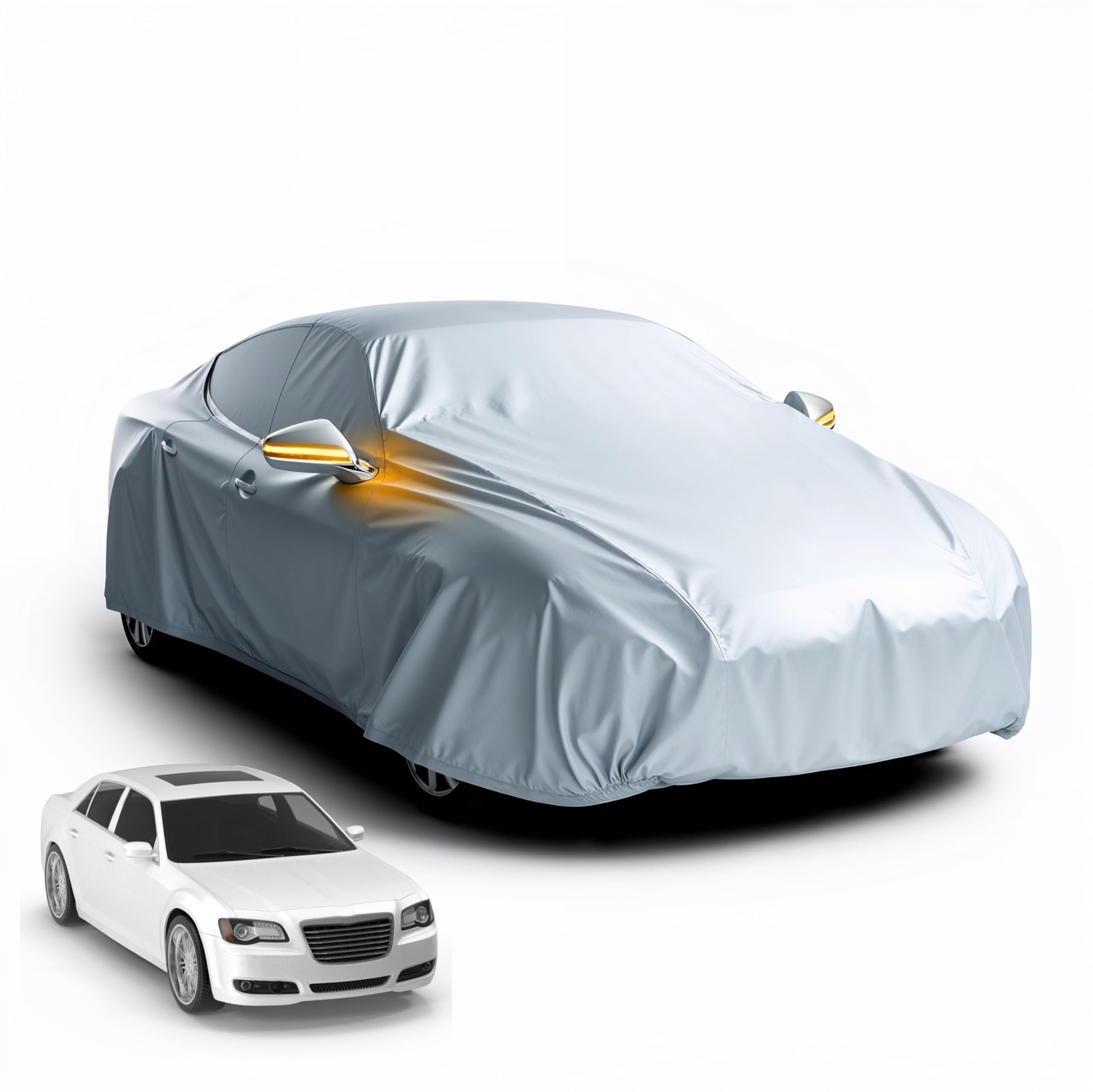 POWR Car Autoplane Universale Autoschutzhülle - Autoabdeckung - wasserdichte Autoplane (Packung, 1-St)