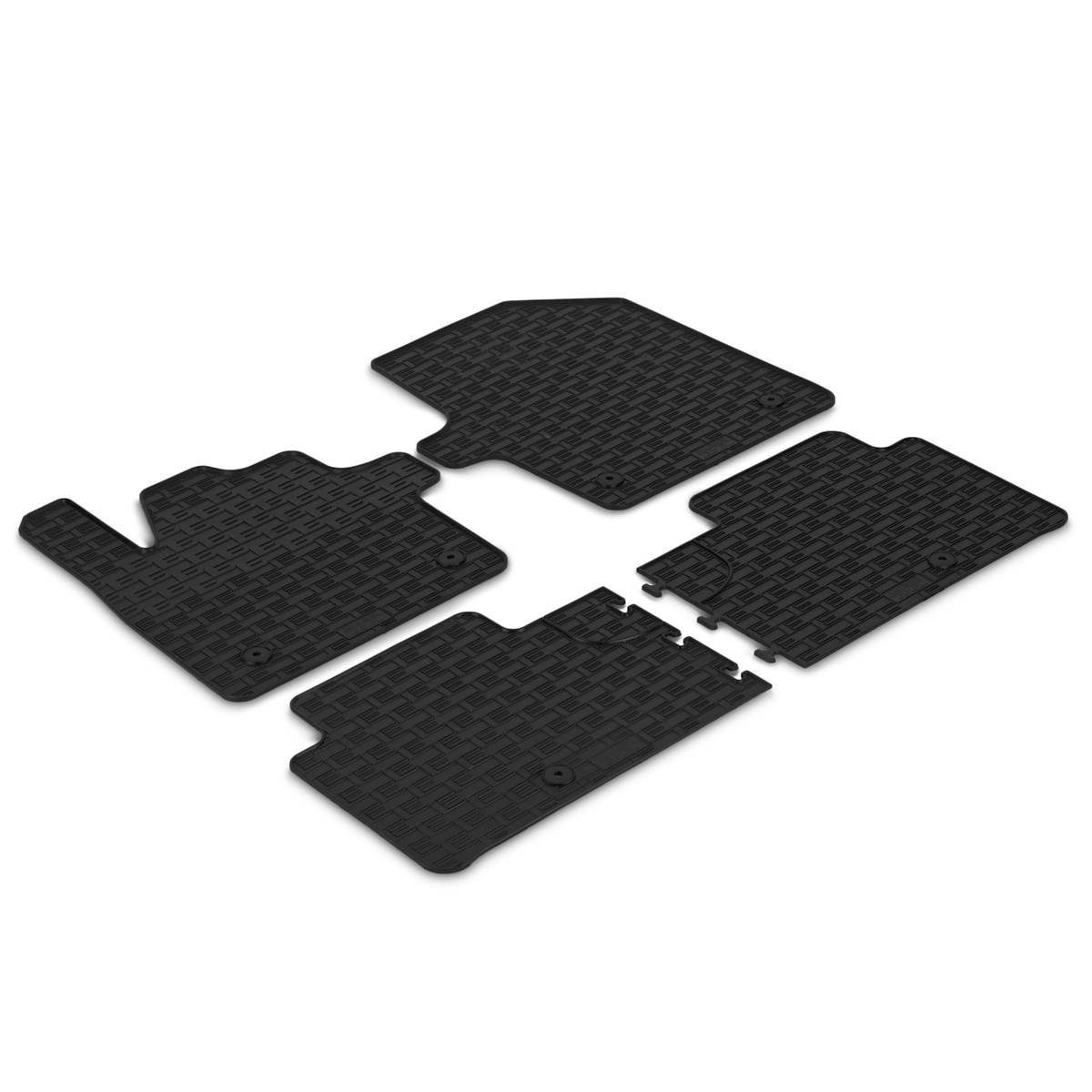 AZUGA EV6 Kia für passend Crossover Auto-Fußmatten für ab EV6 Kia Gummi-Fußmatten 2021,