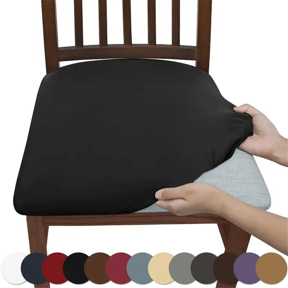 Stuhlbezug 1 Stück einfacher, gefrosteter, hochelastischer Stuhlbezug, RefinedFlare, Weich und bequem, staub- und schmutzabweisend