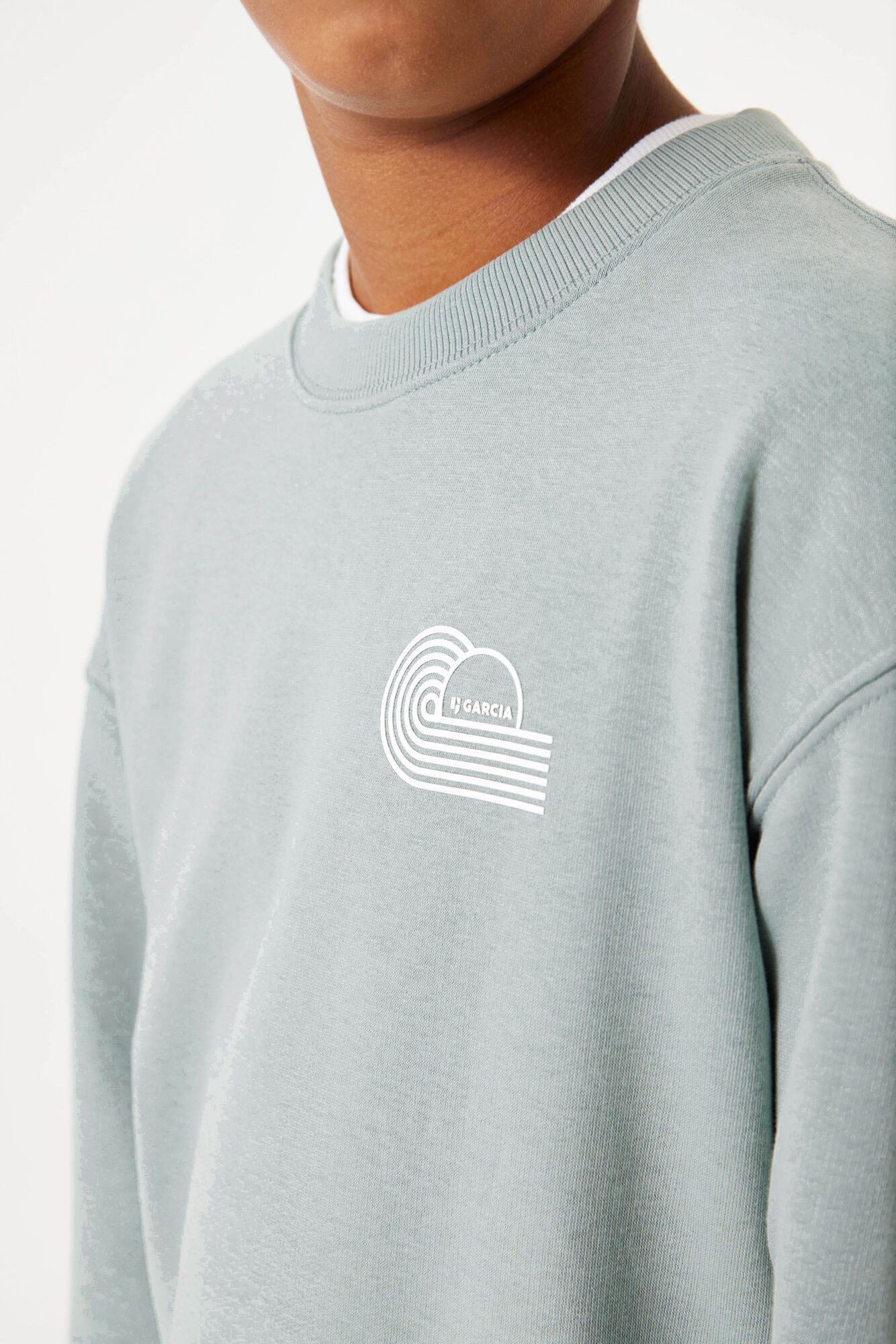 Garcia Sweatshirt mit Brust Print for günstig online kaufen