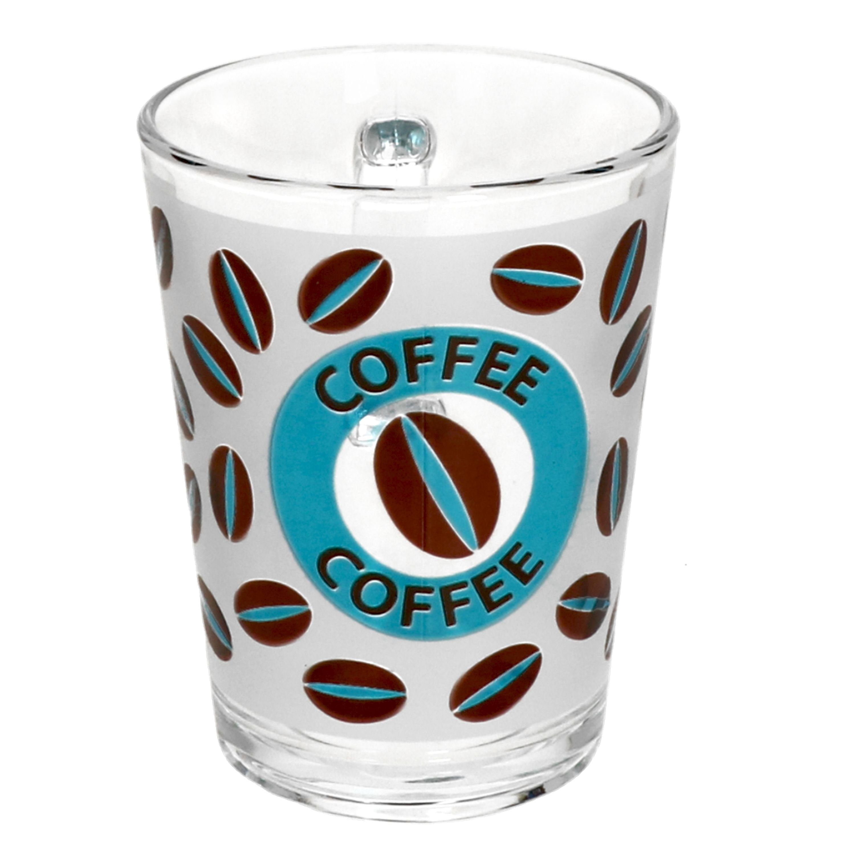 Ritzenhoff & Breker Becher 6er Set Kaffeebecher 380ml Cremona Blau 10,5 cm - Ritzenhoff 0806229, Glas