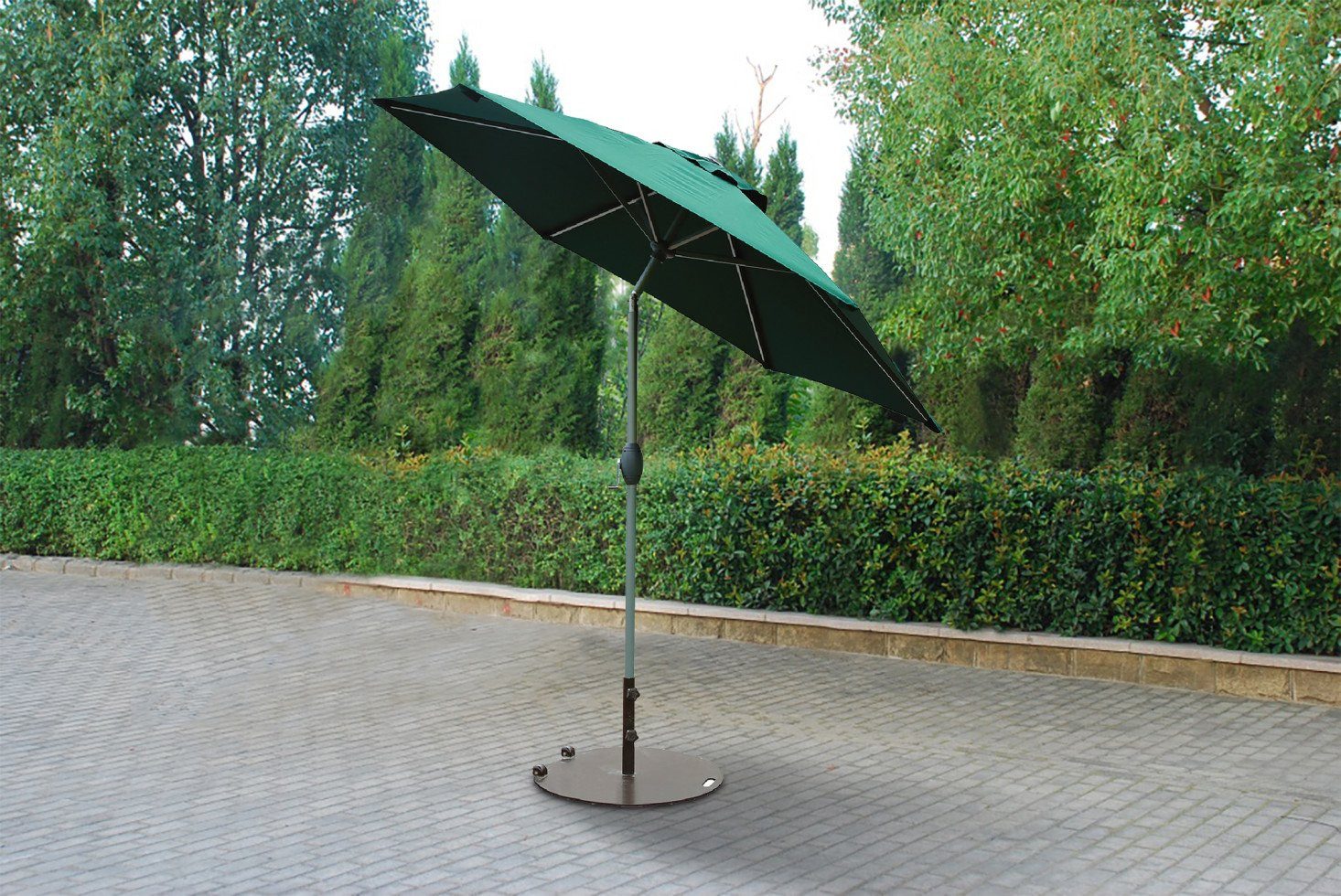 Primaster Sonnenschirm Primaster Sonnenschirm Ingenio dunkelgrün, Ø 2,5 m