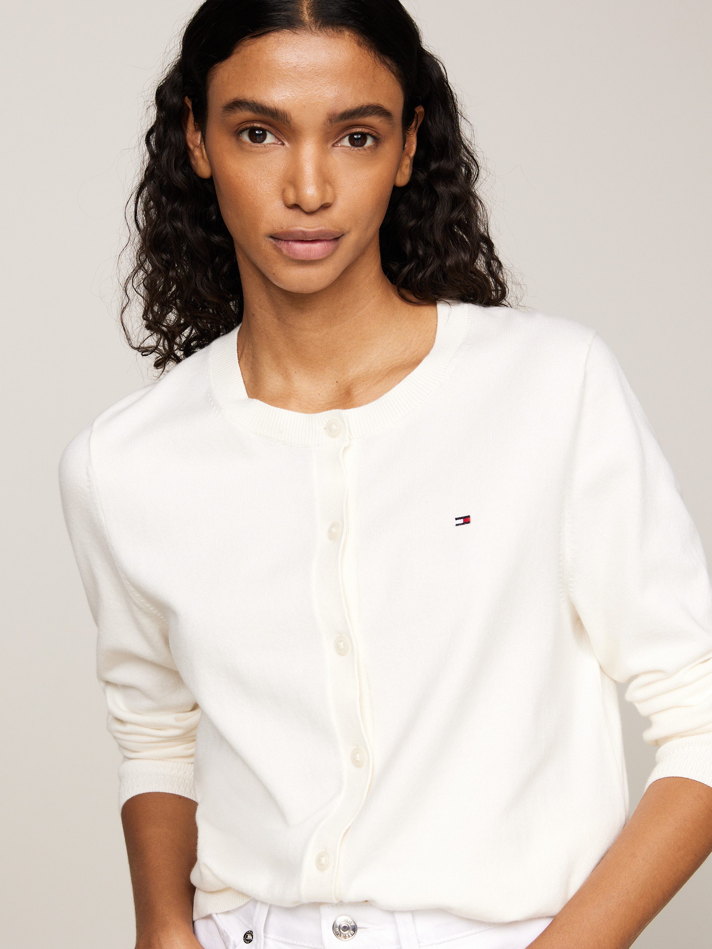 Tommy Hilfiger Cardigan CO JERSEY STITCH günstig online kaufen