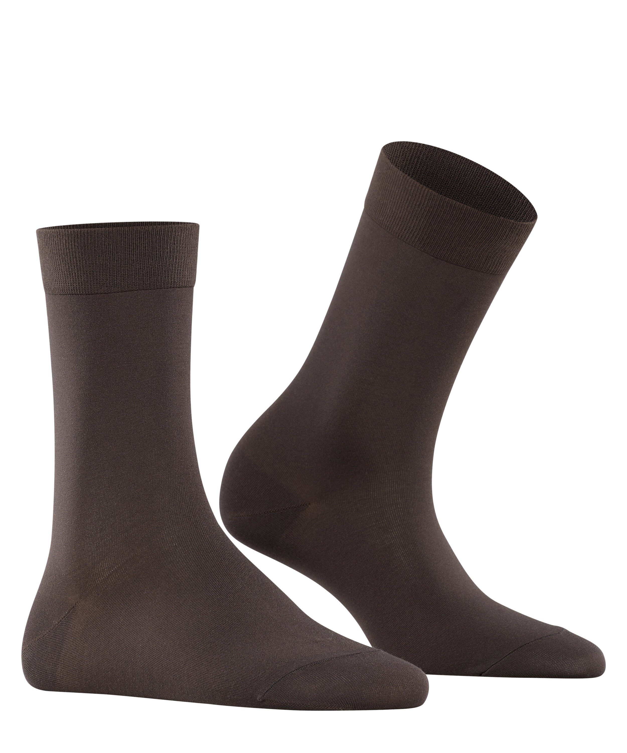 brown (1-Paar) FALKE (5239) Touch Cotton dark Socken