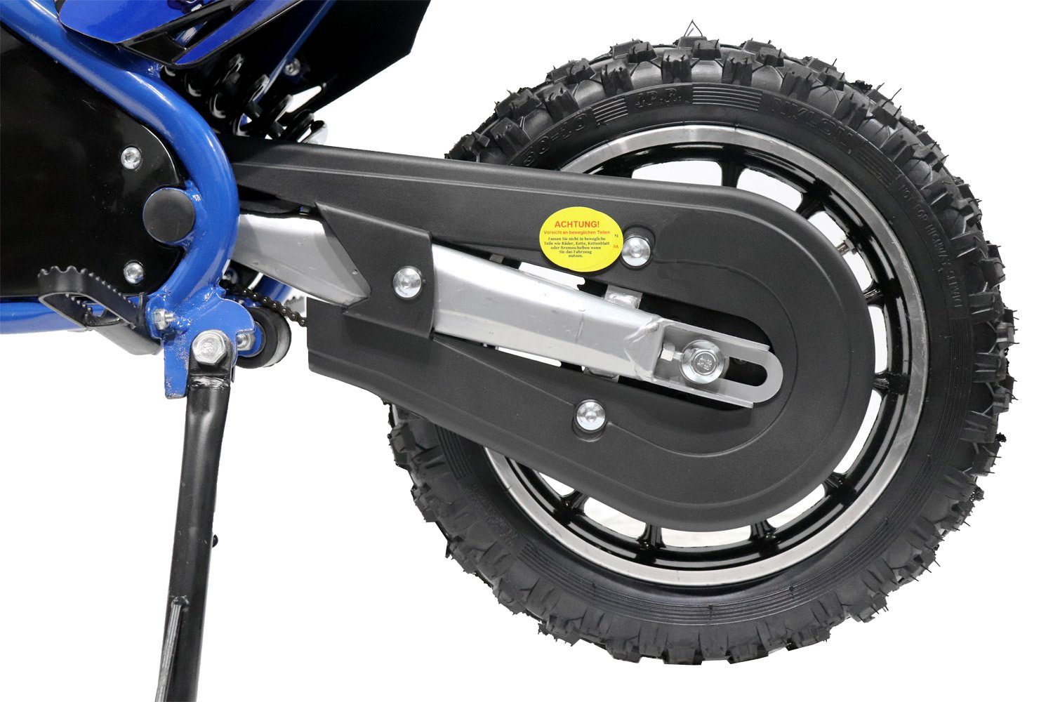 Nitro Motors Dirt-Bike Elektro 500W Serval Pocketbike Crossbike, Grün 1 Dirtbike Kinder 10" Eco Automatikschaltung Gang, mini