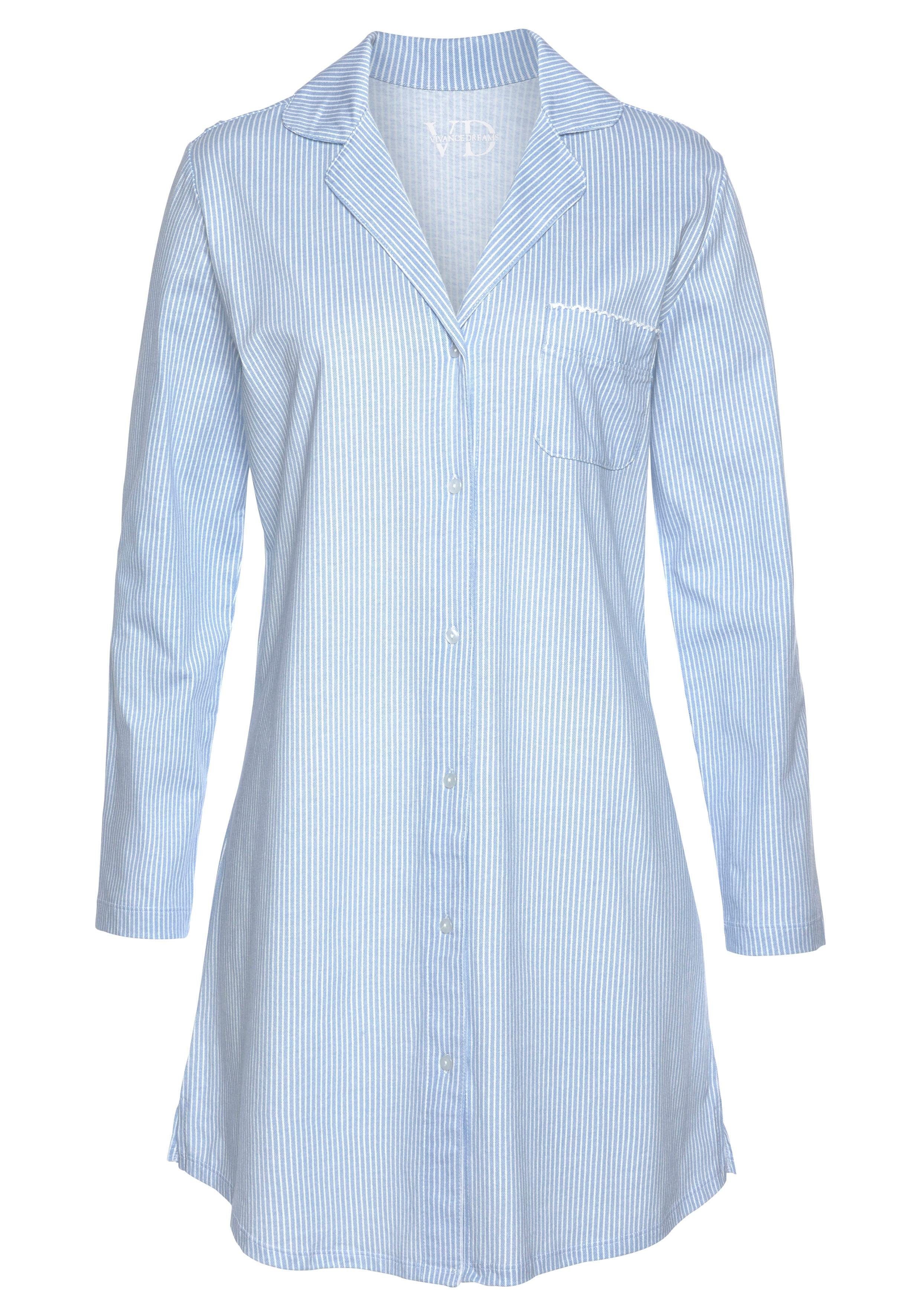 Vivance Dreams Nachthemd (1-teilig) mit feinem Karo-Muster