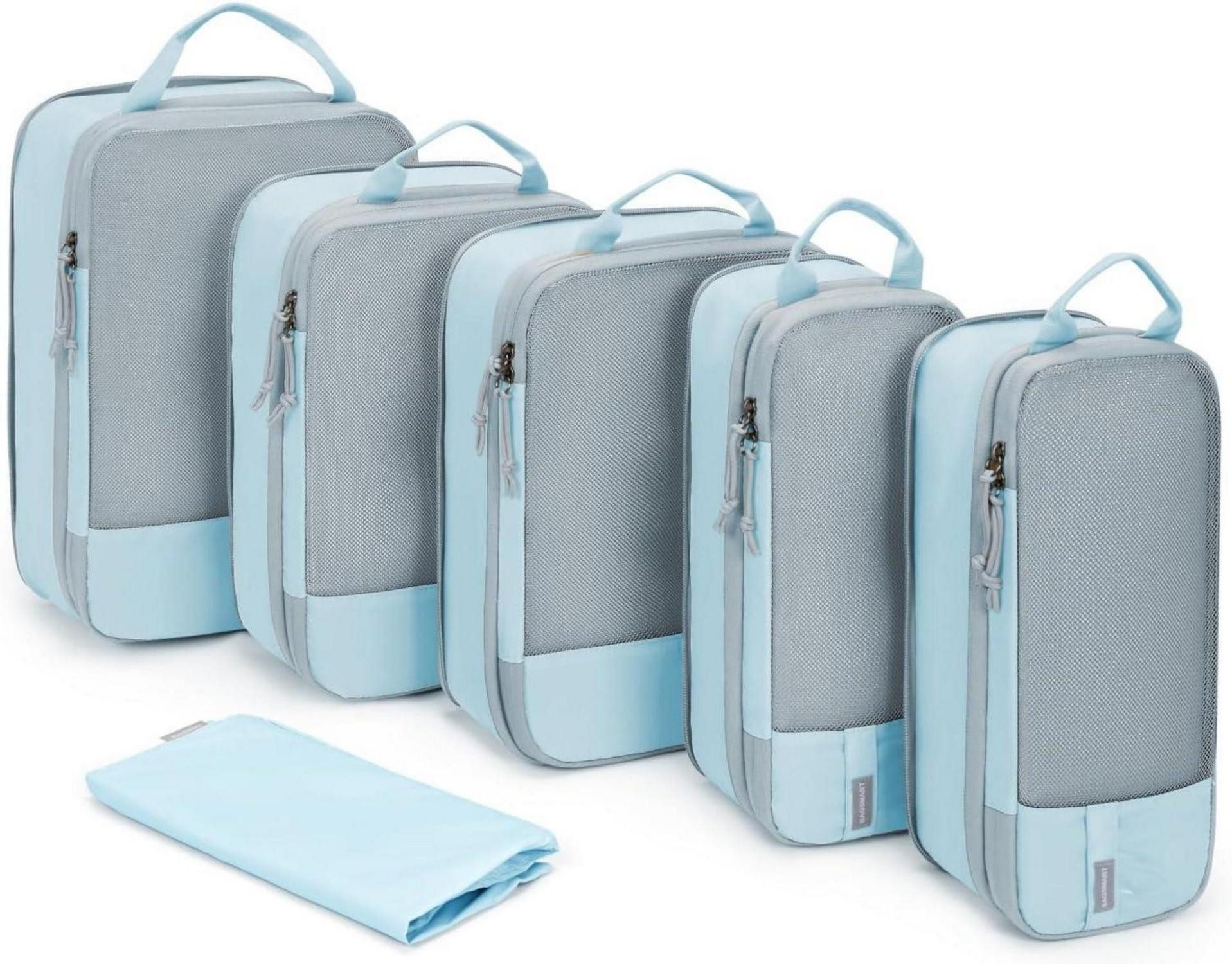 LuxusKollektion Kofferorganizer Kleidertaschen Set Packwürfel Kompression Wäschesack Rucksack Koffer