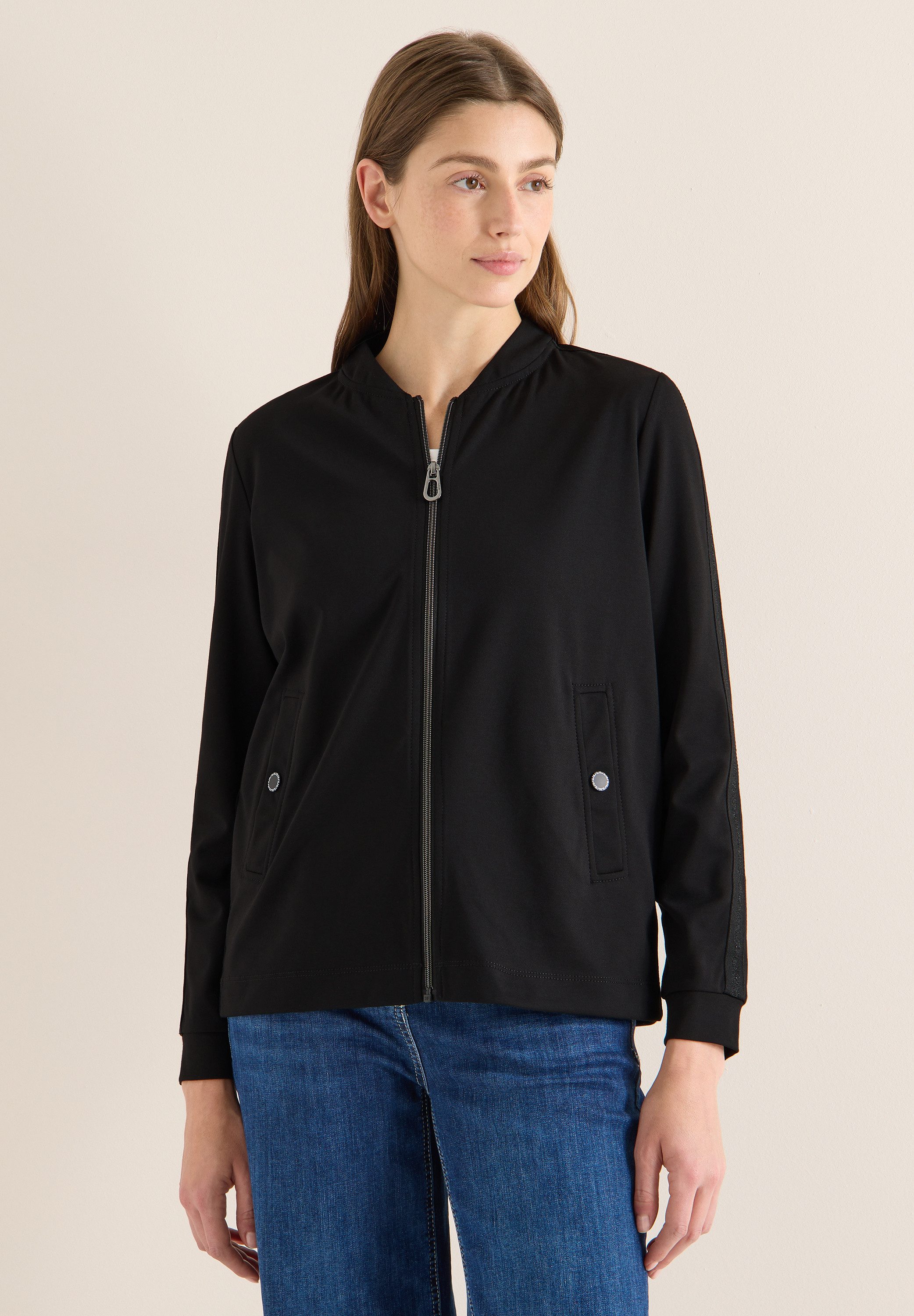 CECIL Sweatjacke mit Leomuster günstig online kaufen