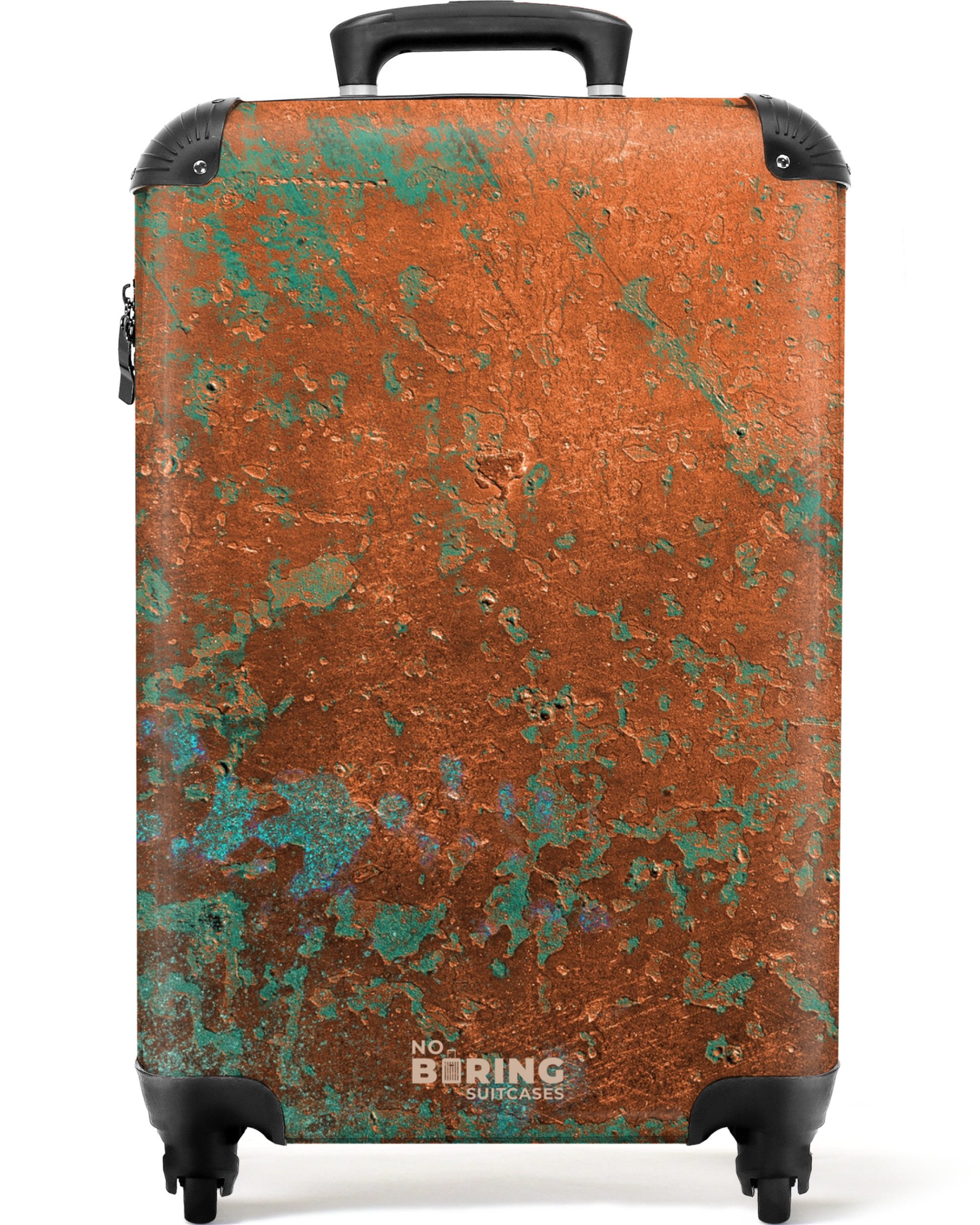 NoBoringSuitcases.com© Hartschalen-Trolley Rost und Kupferblau in günstig online kaufen