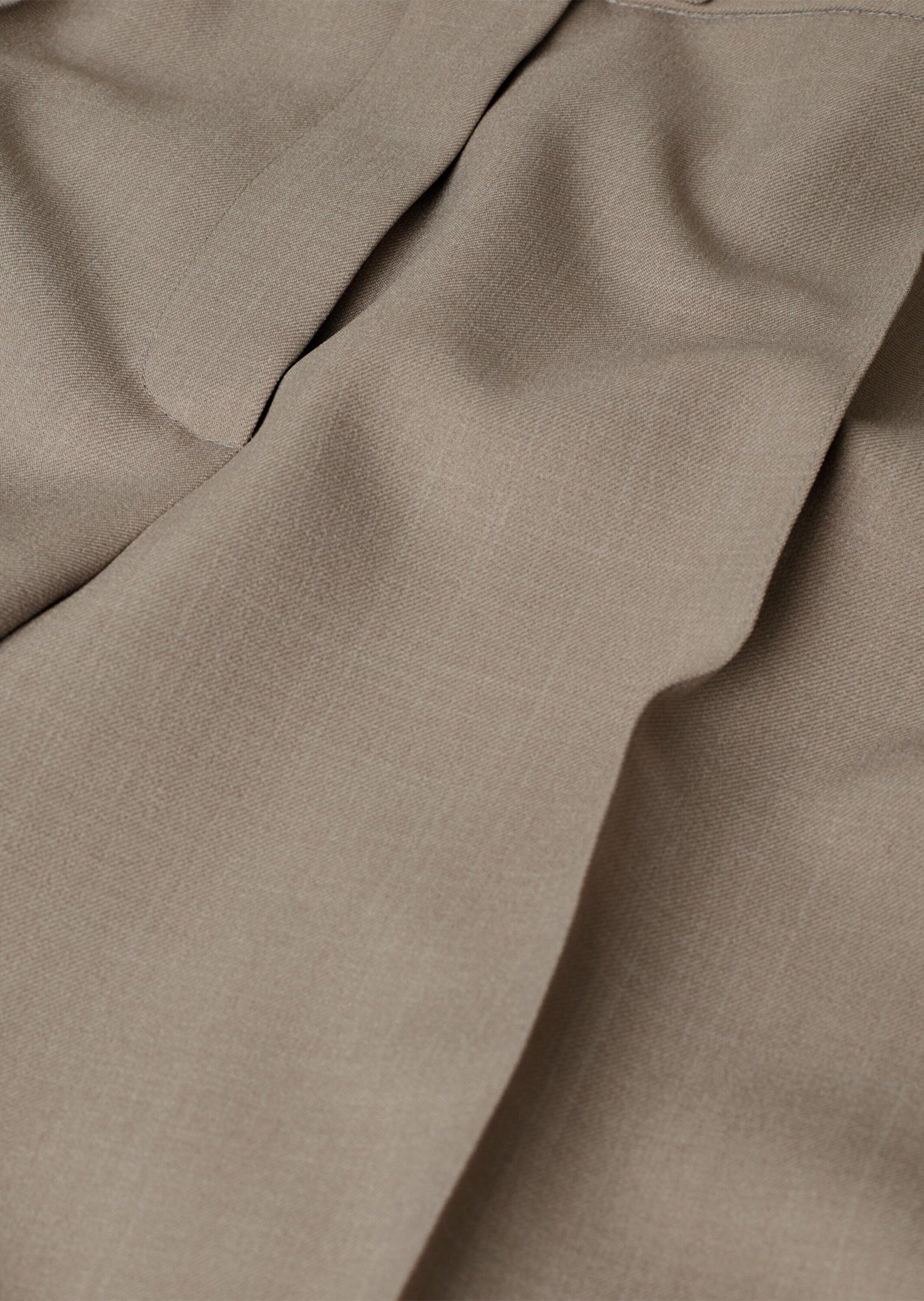 mit GOLDNER Carla Hose Stoffhose SilverFresh-Ausrüstung Knitterarme helltaupe