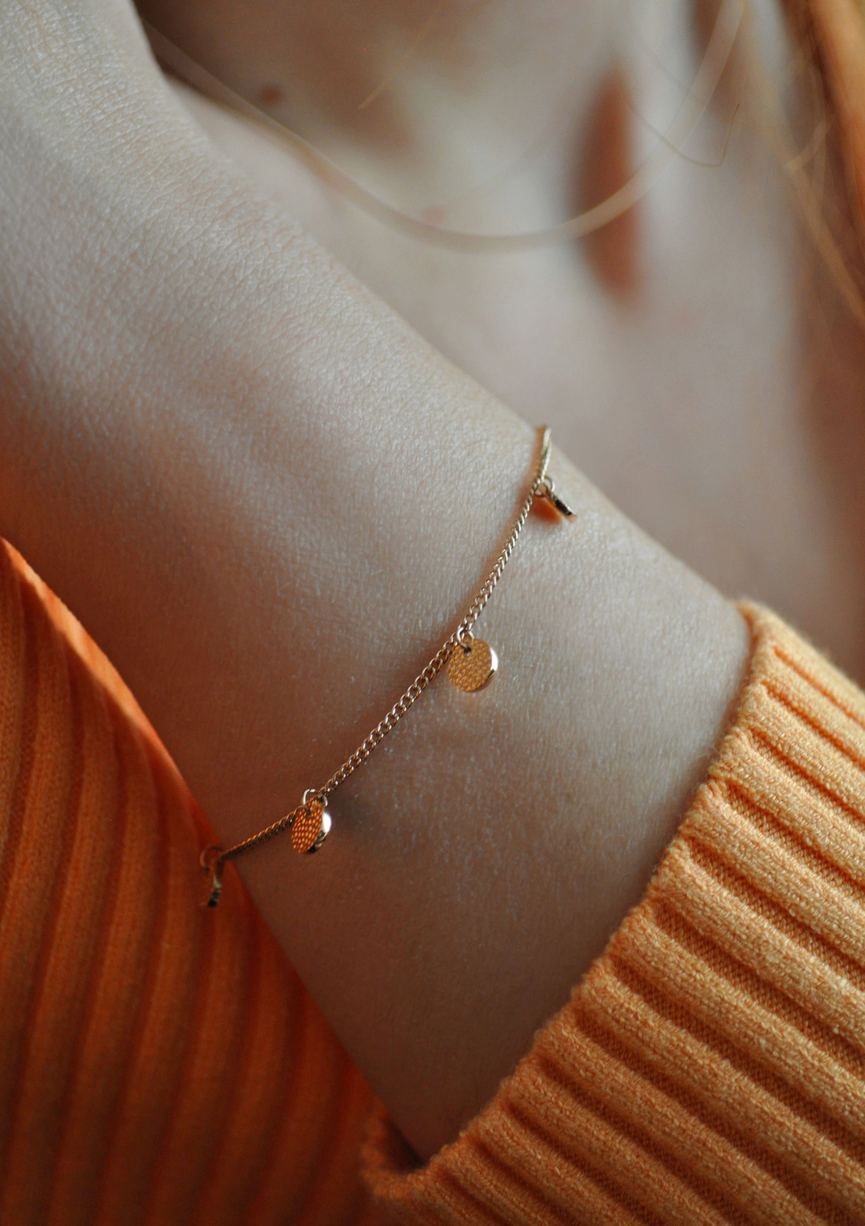 Hey Happiness Charm-Armband Edelstahl Damen Plättchen günstig online kaufen