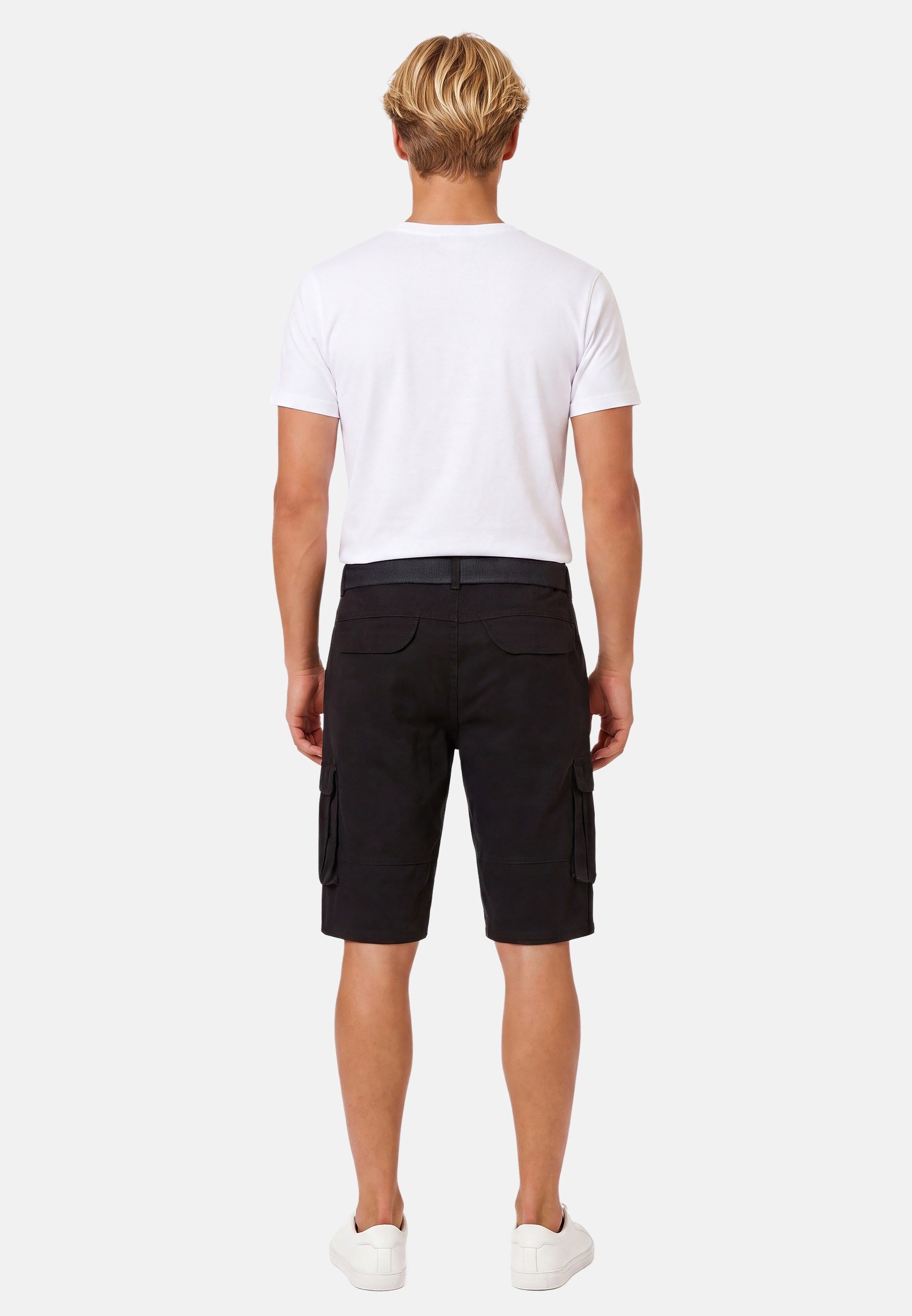 Arctic Seven Shorts Herren Cargo mit Gürtel – Kurze Outdoor Hose aus Baumwolle Robuste Cargo Shorts mit vielen Taschen und Gürtel