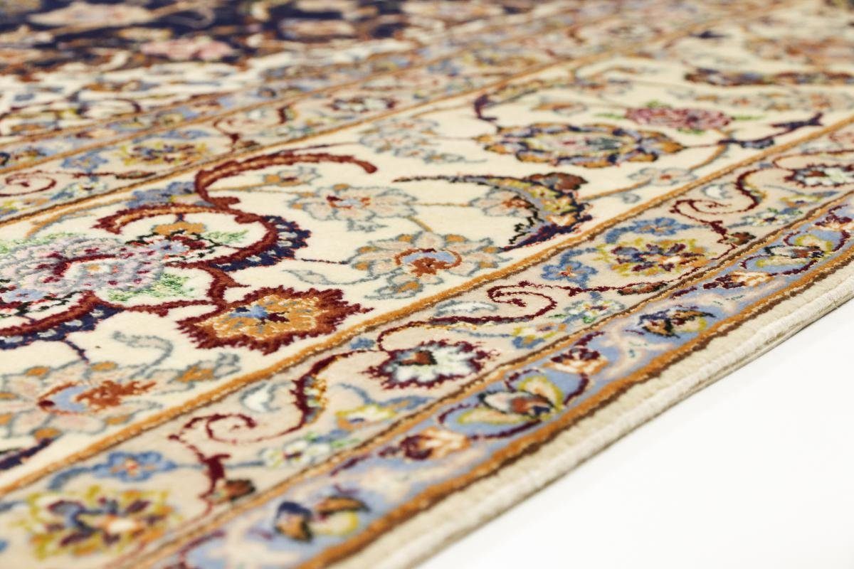 Orientteppich Isfahan Seidenkette 202x305 Handgeknüpfter Höhe: Nain Trading, 6 rechteckig, mm Orientteppich