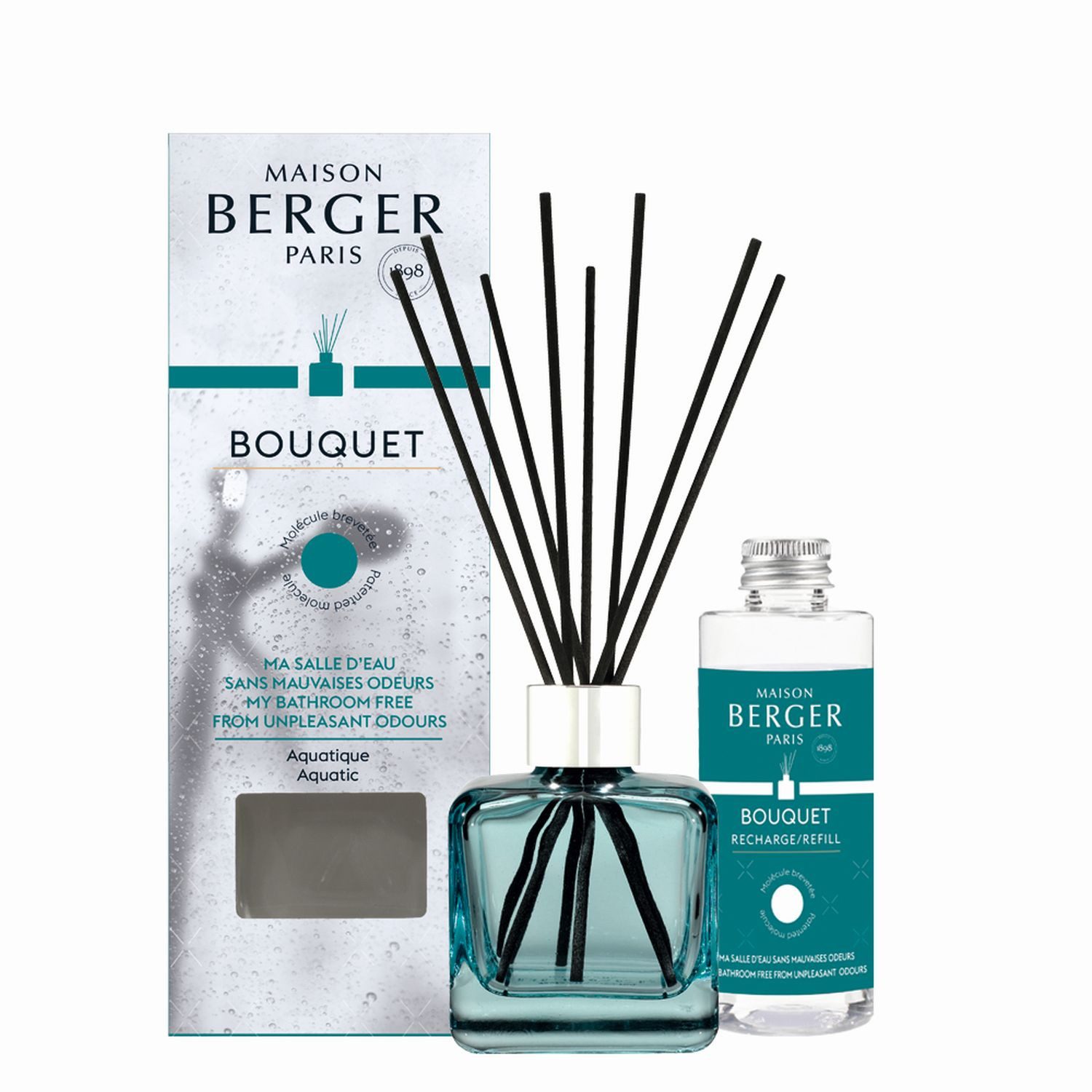 MAISON BERGER PARIS Raumduft Bouquet mit Nachfüller Mein Badezimmer ohne unangenehme Gerüche 100 ml