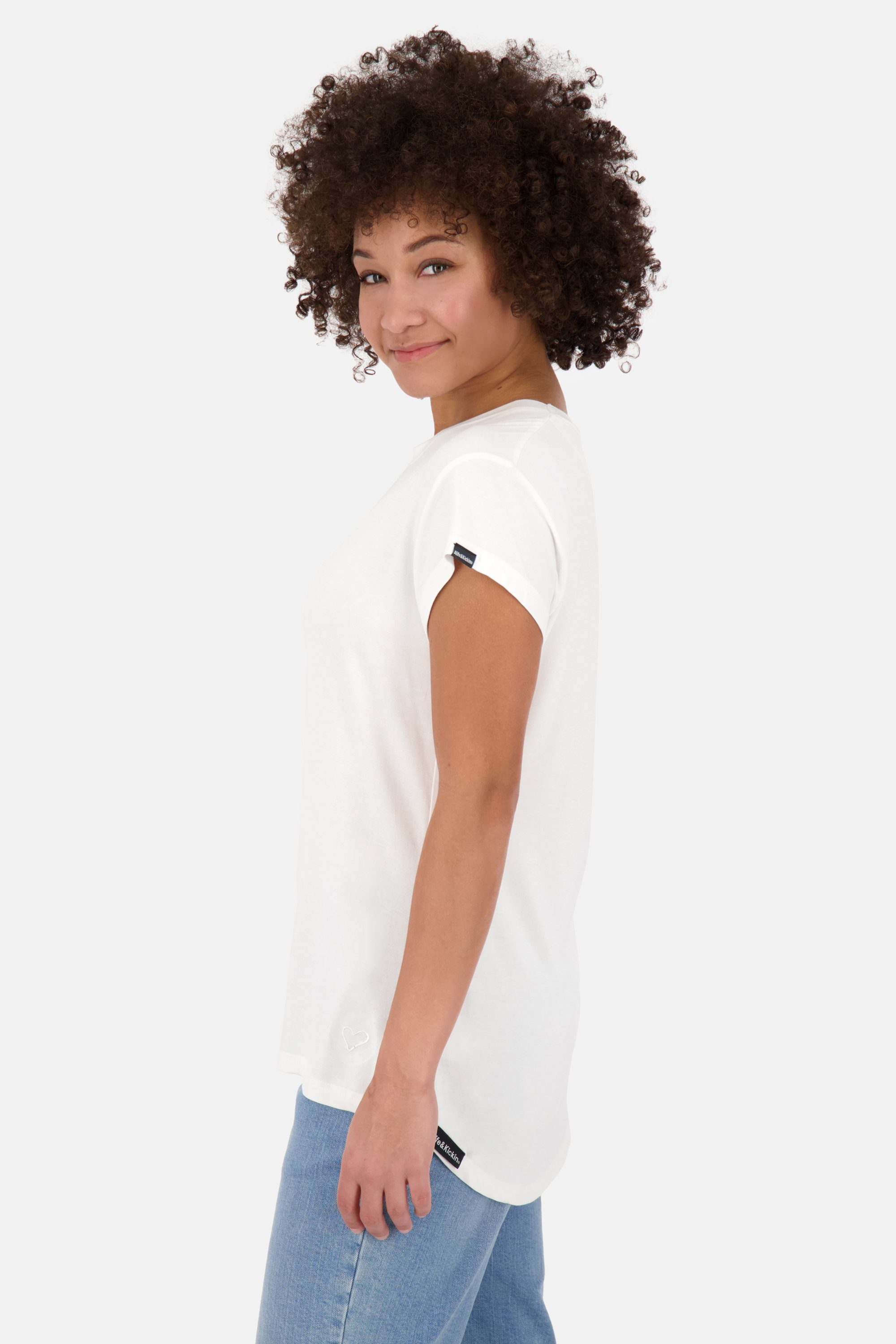 Kickin Damen Alife white Shirt & Rundhalsshirt MimmyAK Shirt Kurzarmshirt, A