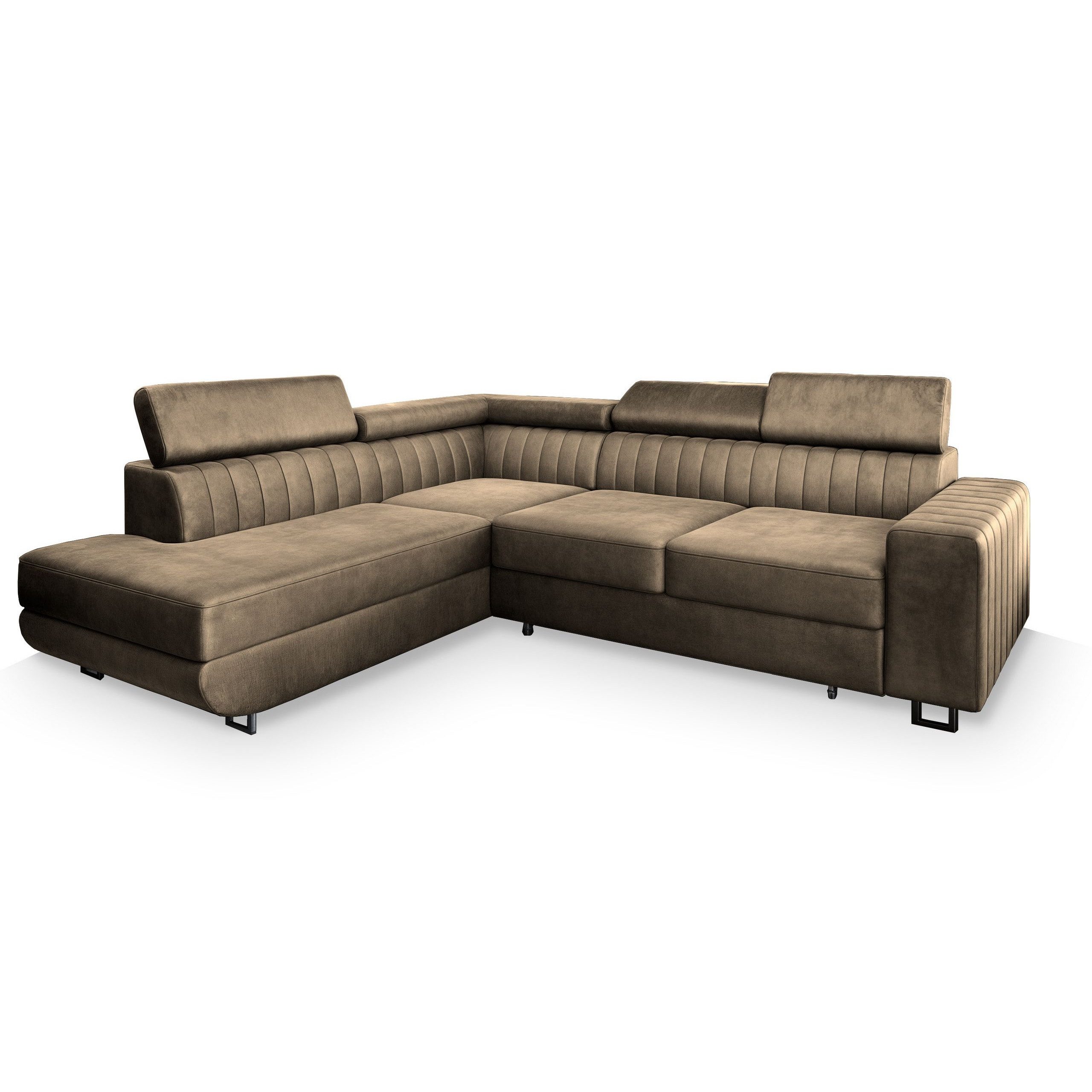 Masseno Ecksofa NOLA mit Schlaffunktion L-Form, Sofa mit Bettkasten günstig online kaufen